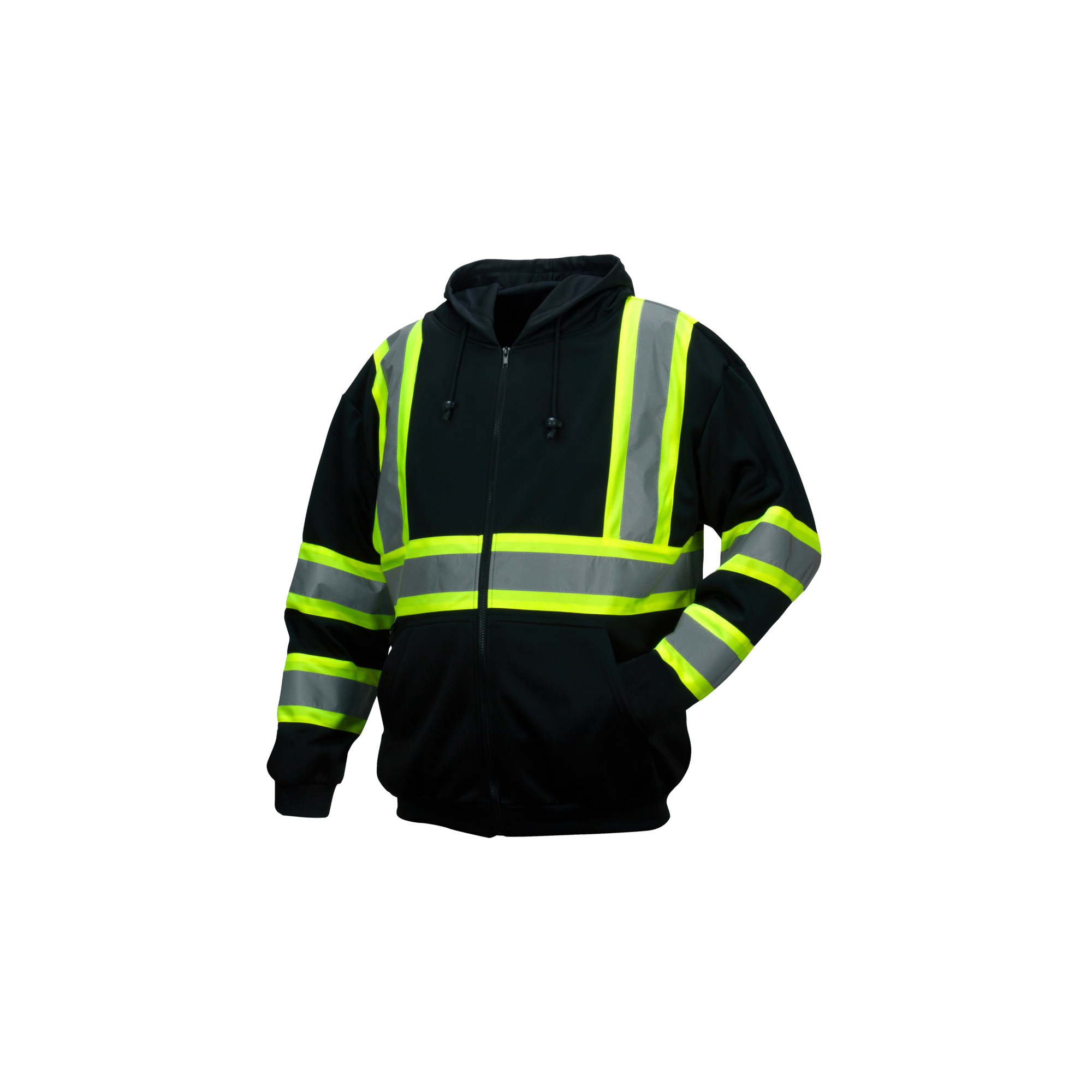 Pyramex Safety Zipper Sweatshirt — Small, Black, Model# RSZH3411S