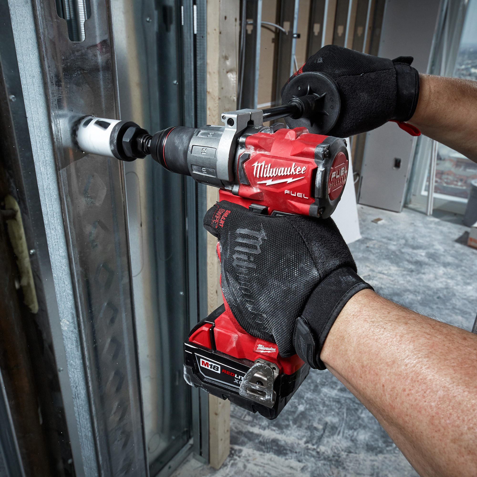 Milwaukee M18 FUEL Li-Ion Cordless Drill/Driver Kit — 2 Batteries, 1 ...