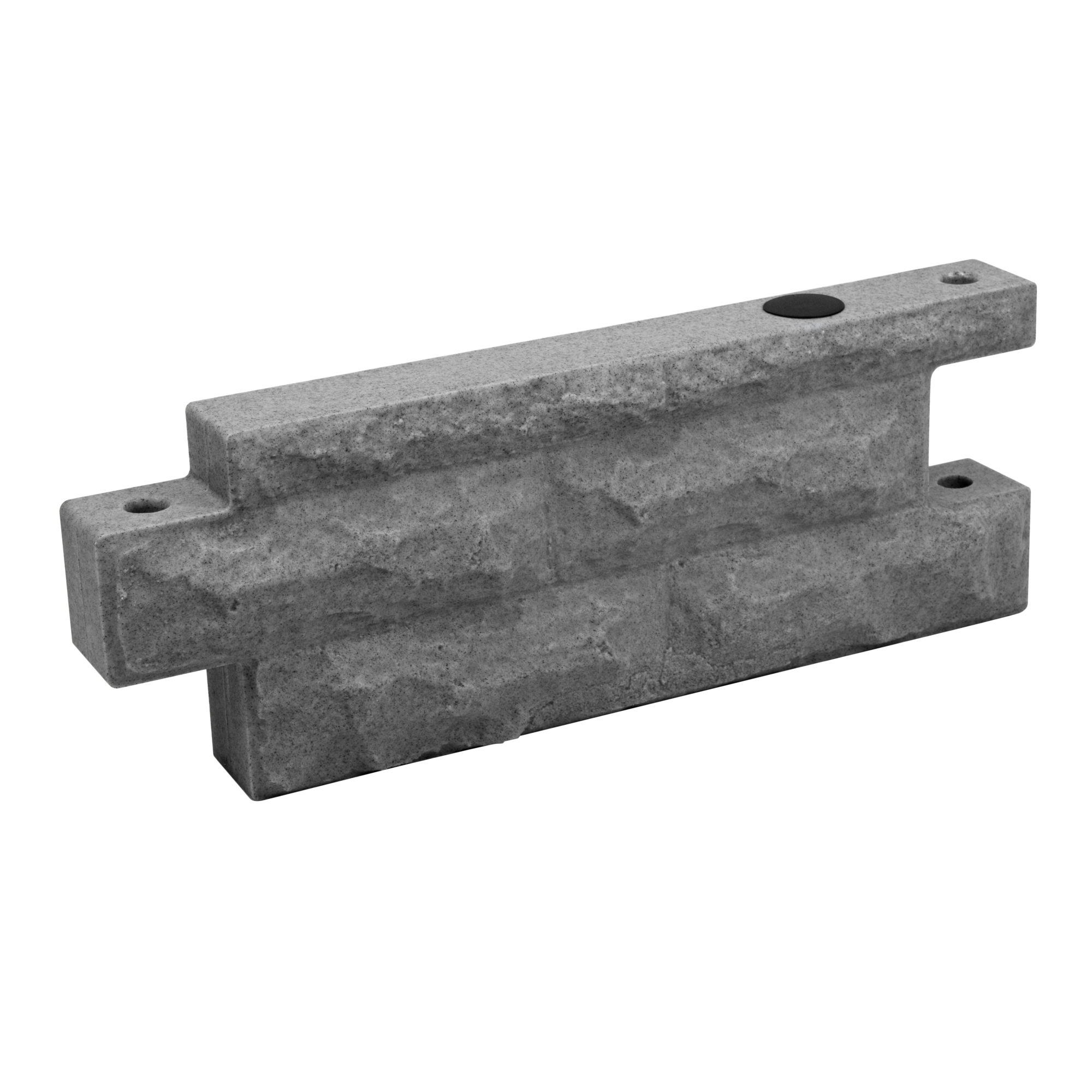 Good Ideas Garden Wizard Stone Landscape Border Wall — 2ft., Dark Granite, Model# GW-STW024-DAR