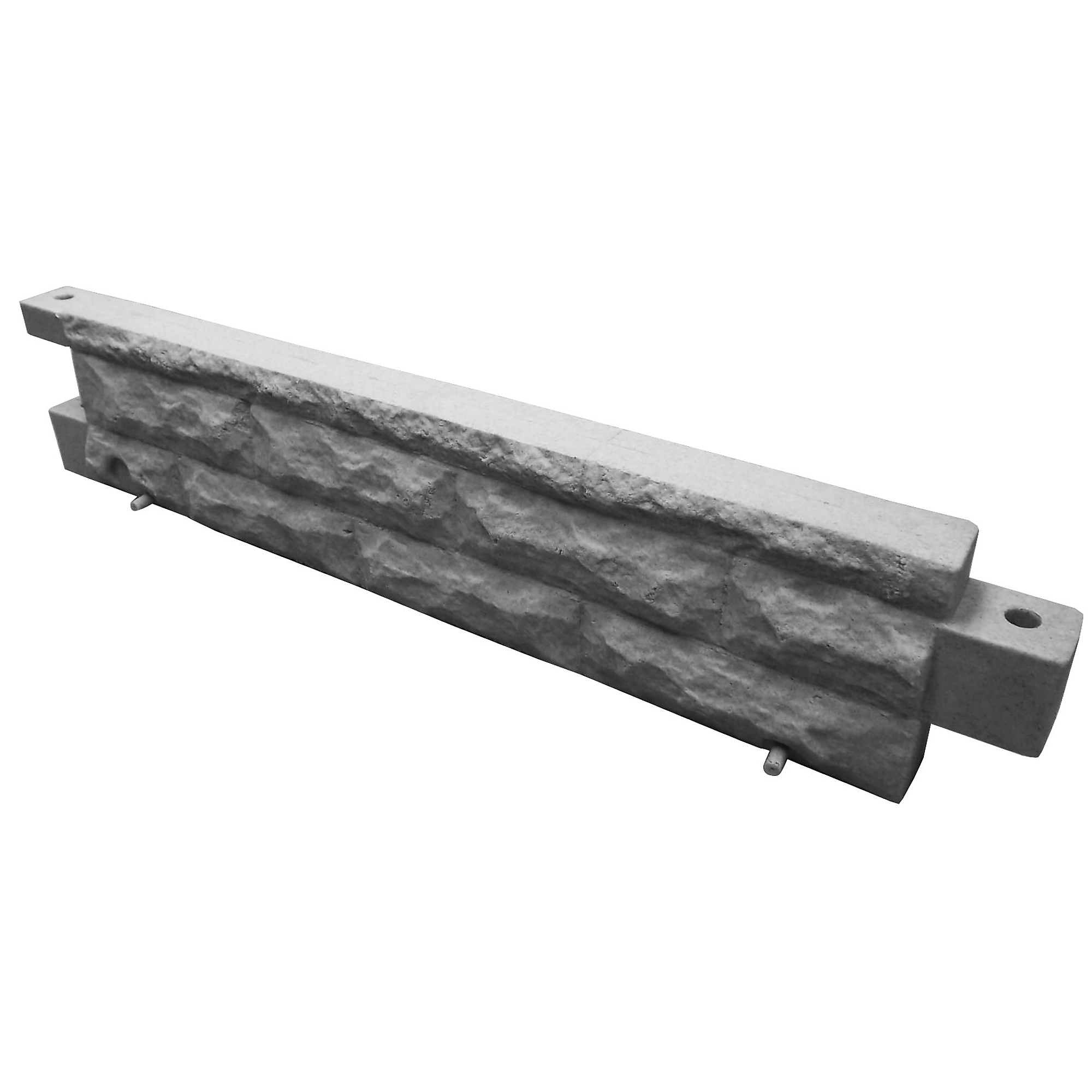 Good Ideas Garden Wizard Stone Landscape Border Wall — 4ft., Dark Granite, Model# GW-STONE-DAR