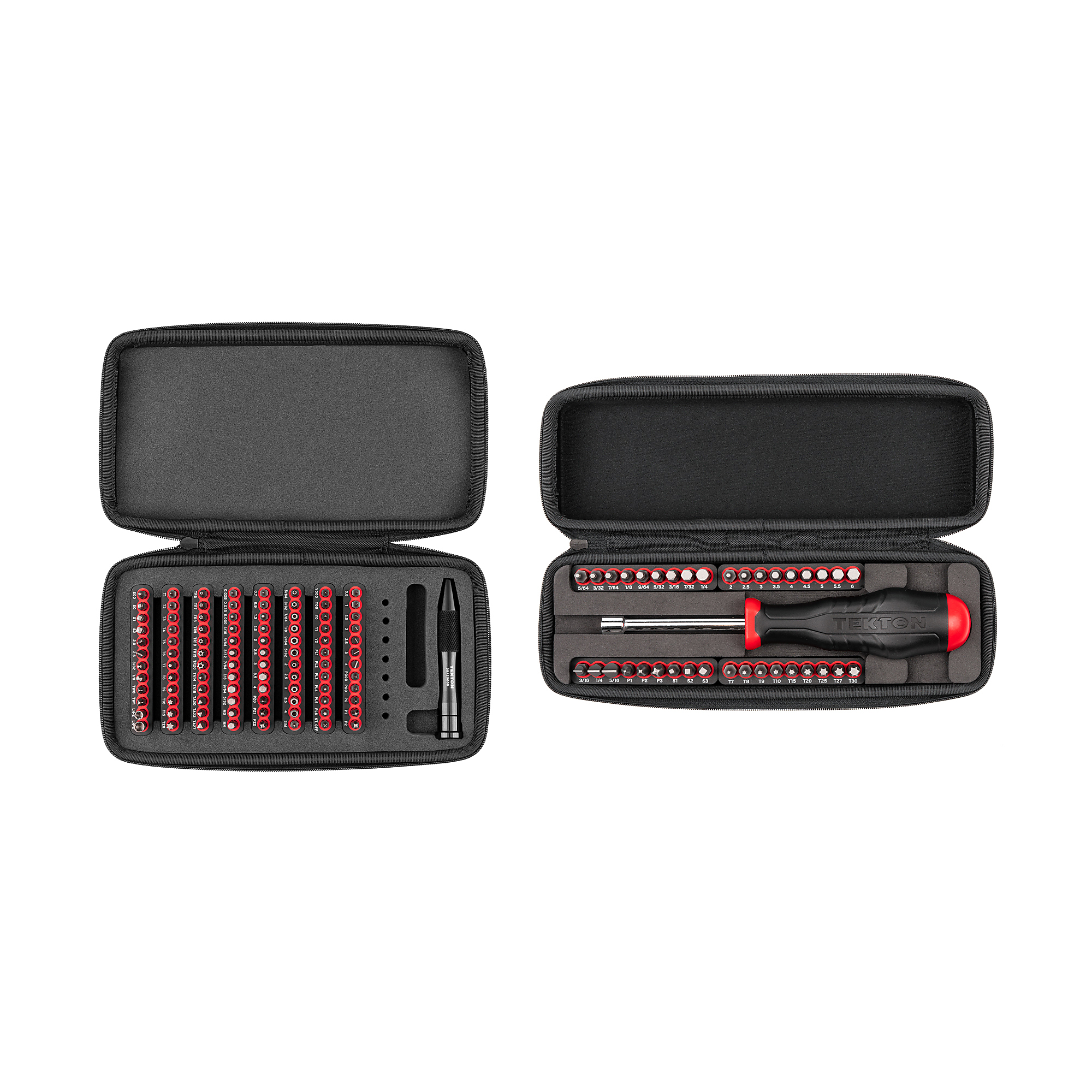 TEKTON 4 mm and 1/4 Inch Bit Driver and Bit Set with Cases (134-Piece) | DRV99004