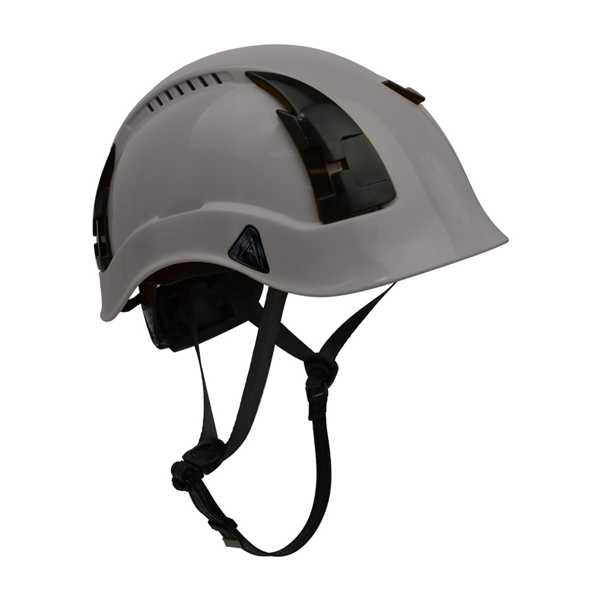 Malta Dynamics Apex Type 2 Safety Helmet — Grey, Class C, ANSI/OSHA Compliant, EN12492, Vented, Model# HTG2000