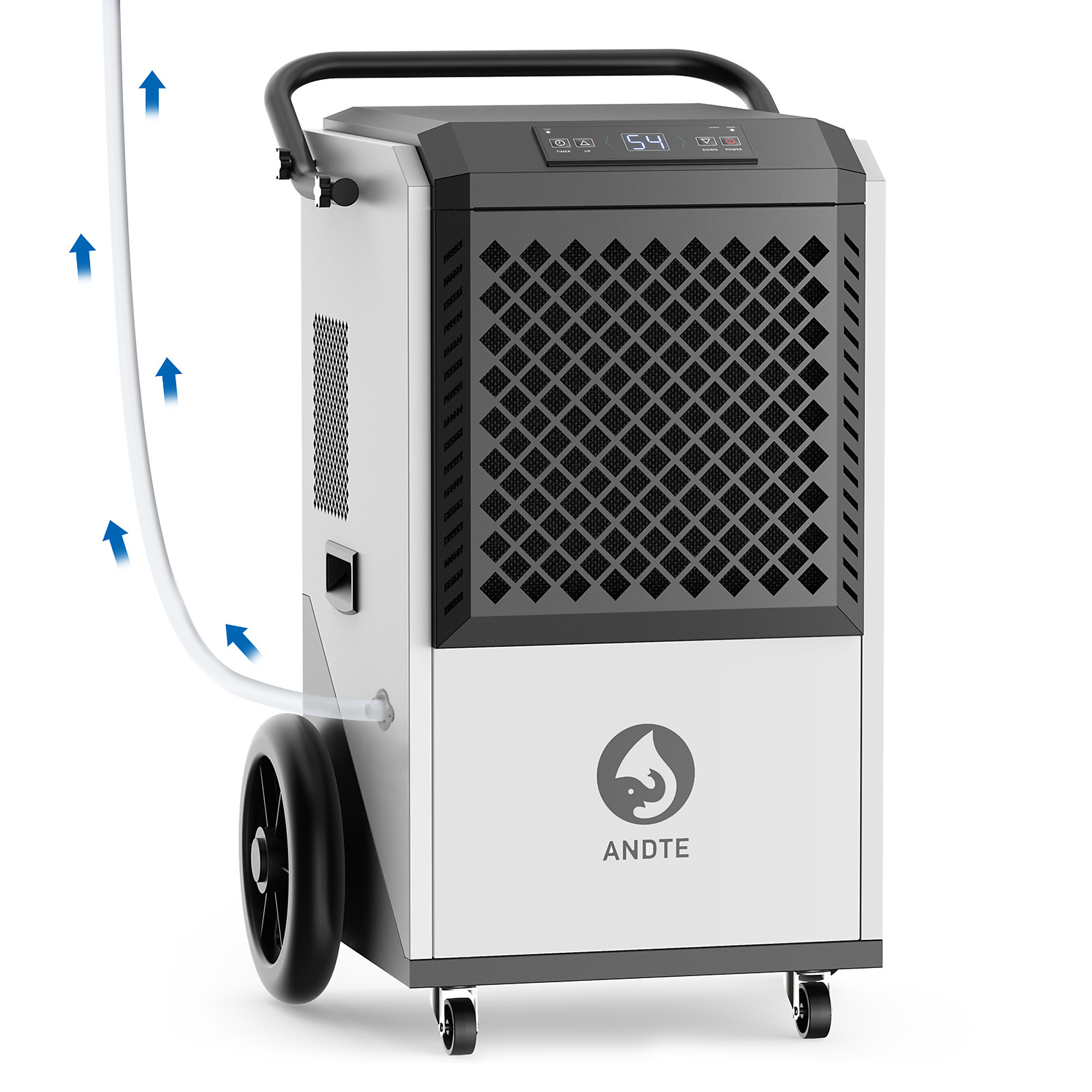 EdenDirect Commercial Dehumidifier — 250 Pints, 8,000 Sq. Ft. Coverage, Heavy-Duty, Model# NTE-DE260