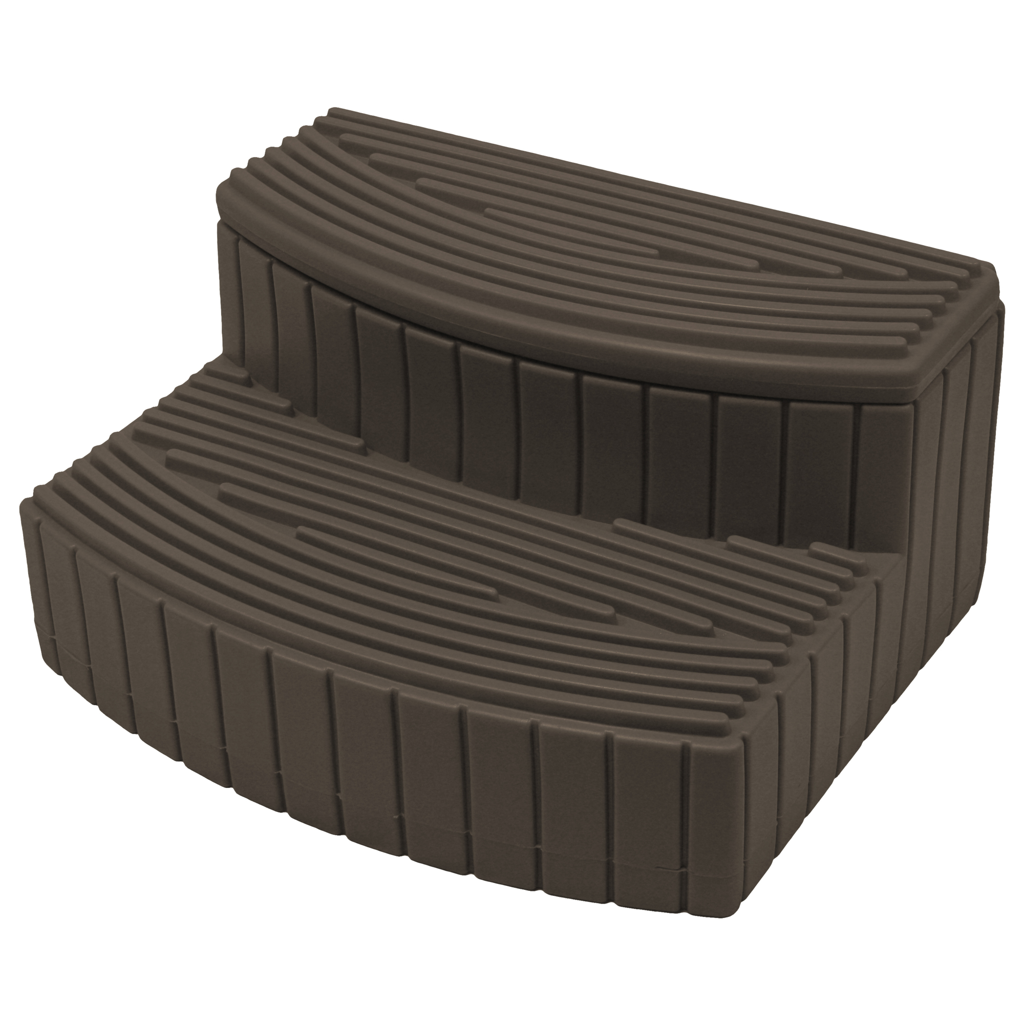Good Ideas Stora Step — Oak, Rotationally Molded Plastic, Hinged Lid, Model# SSTEP-OAK
