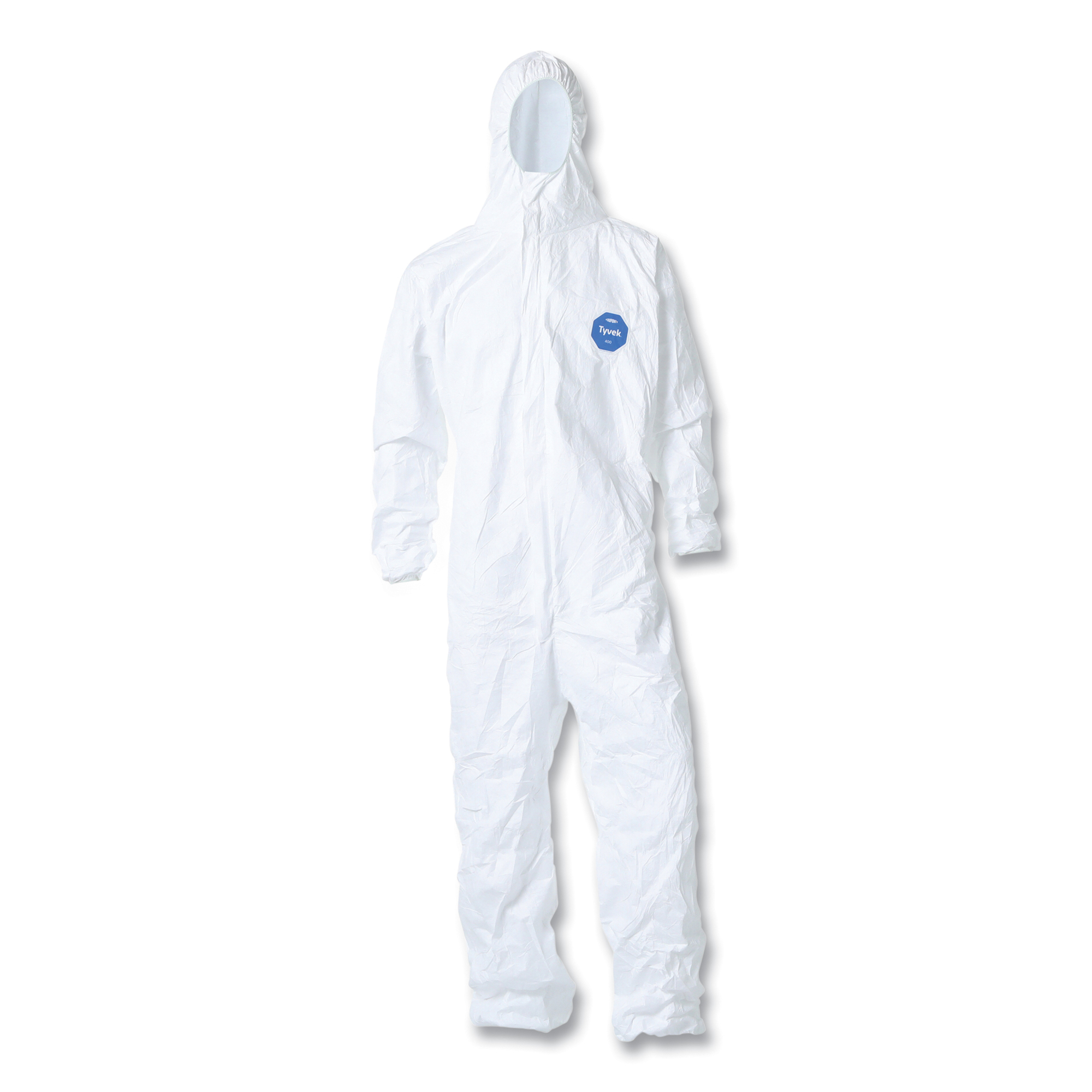 DuPont Tyvek 400 Coverall with Hood and Elastic Wrists — 4XL, Model# TY127S