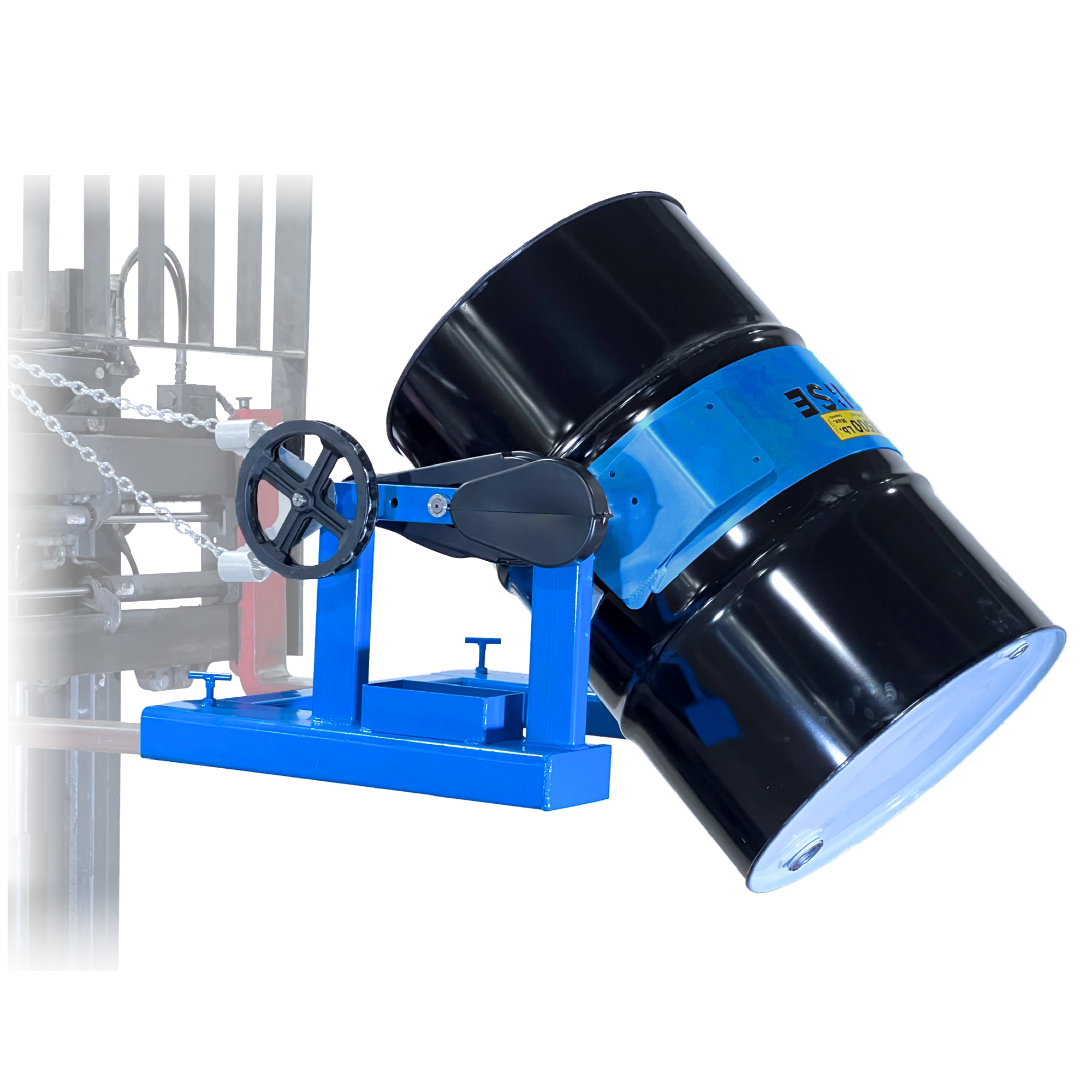 Morse Heavy-Duty Forklift Karrier, Cinch chain, Pull tilt control, Requires 25in. between forks