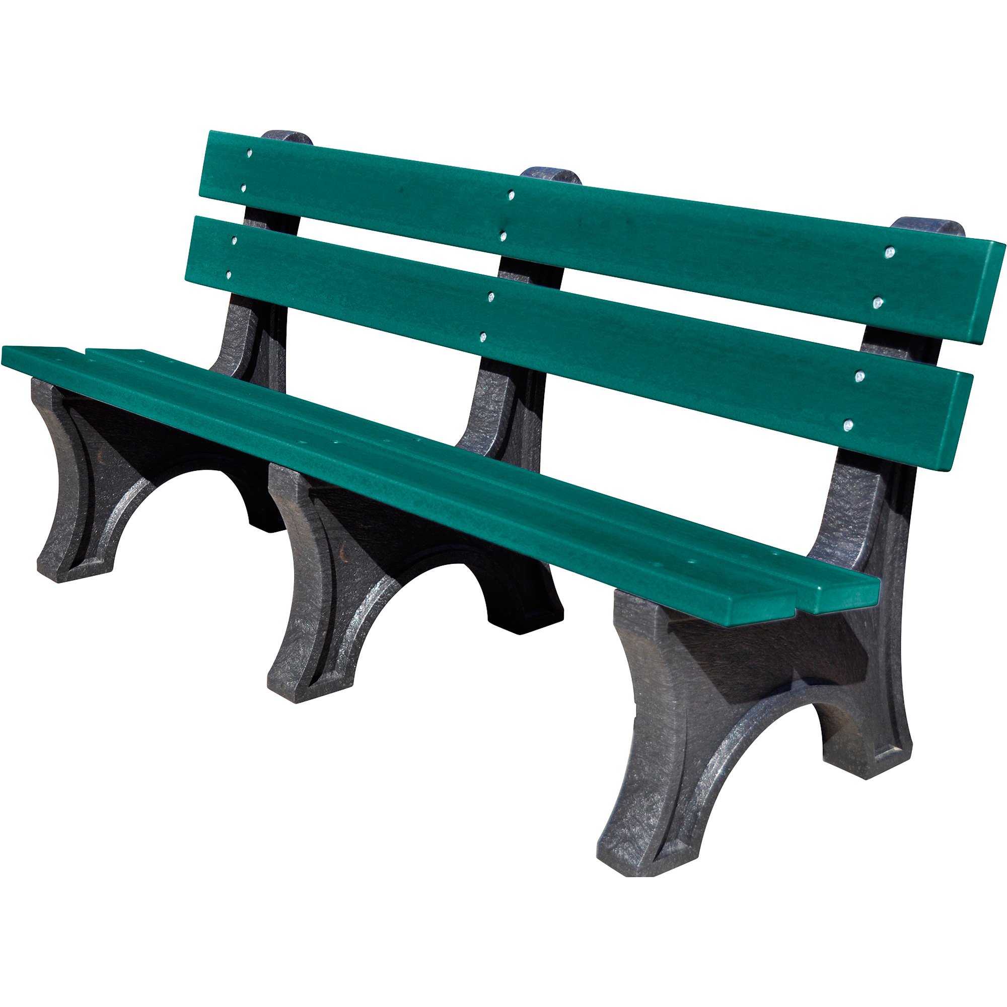 UltraSite 6ft. Recycled Plastic Bench Kit, Cedar/Black, Model 21CDR6