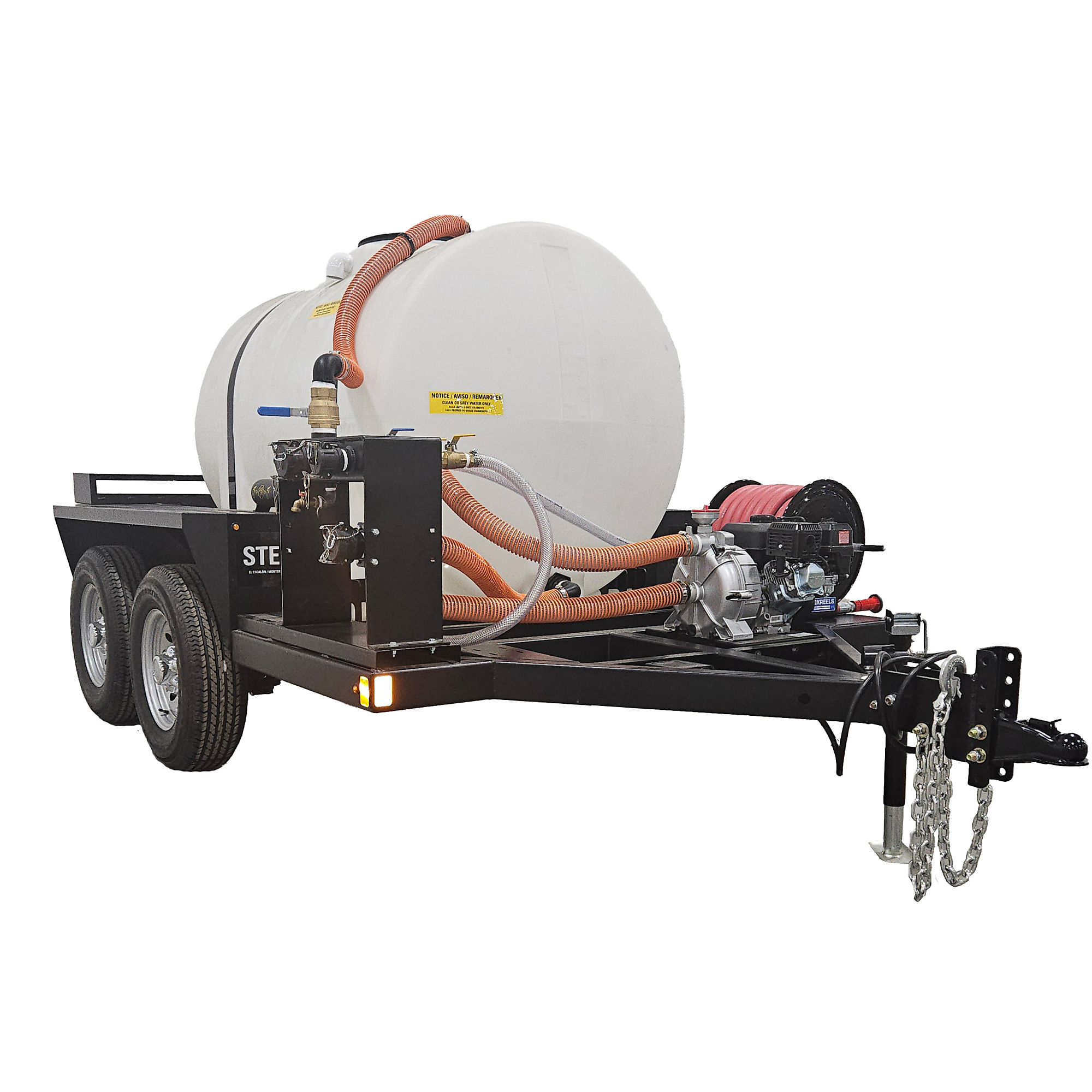 Simpson Water Trailer — 158 GPM, 2in. Trash Pump, Gas Pressure Washer, 2-5/16in. Ball Coupler, Model# SWT525172EB