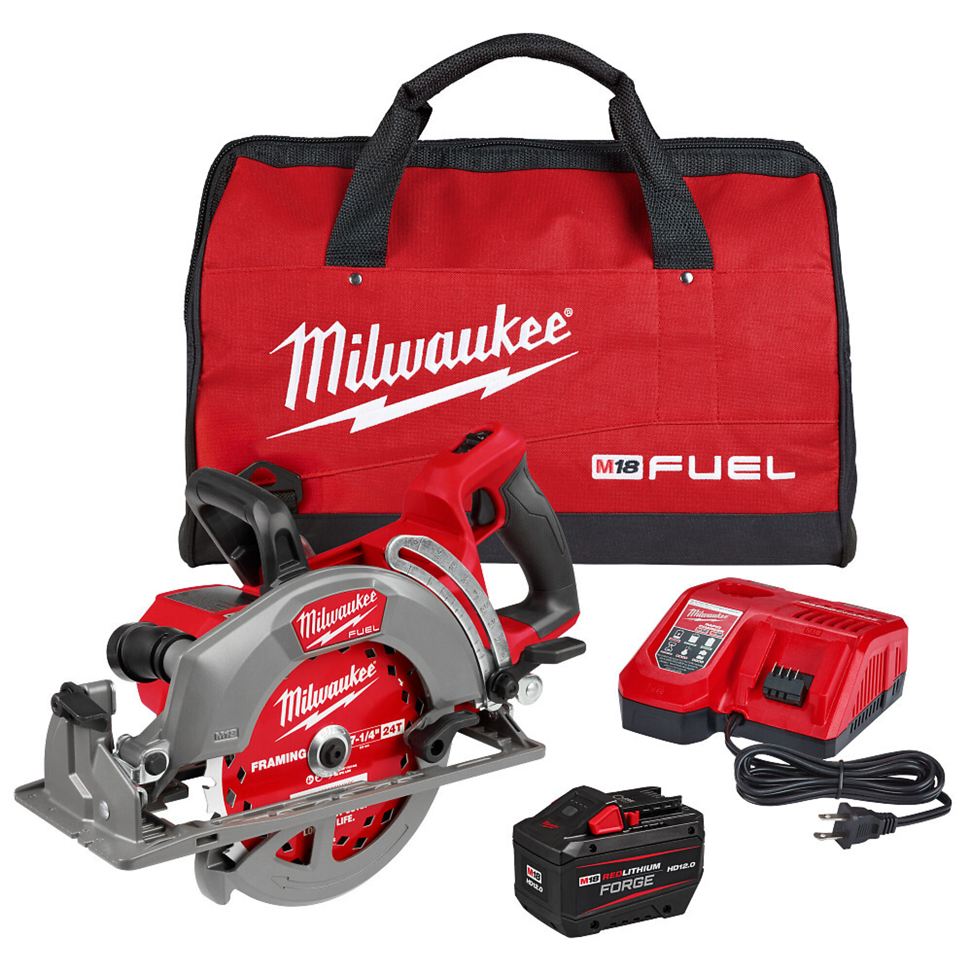 Milwaukee M18 FUEL™ 7-1/4" Rear Handle Circular Saw Kit, Model# 2930-21HD