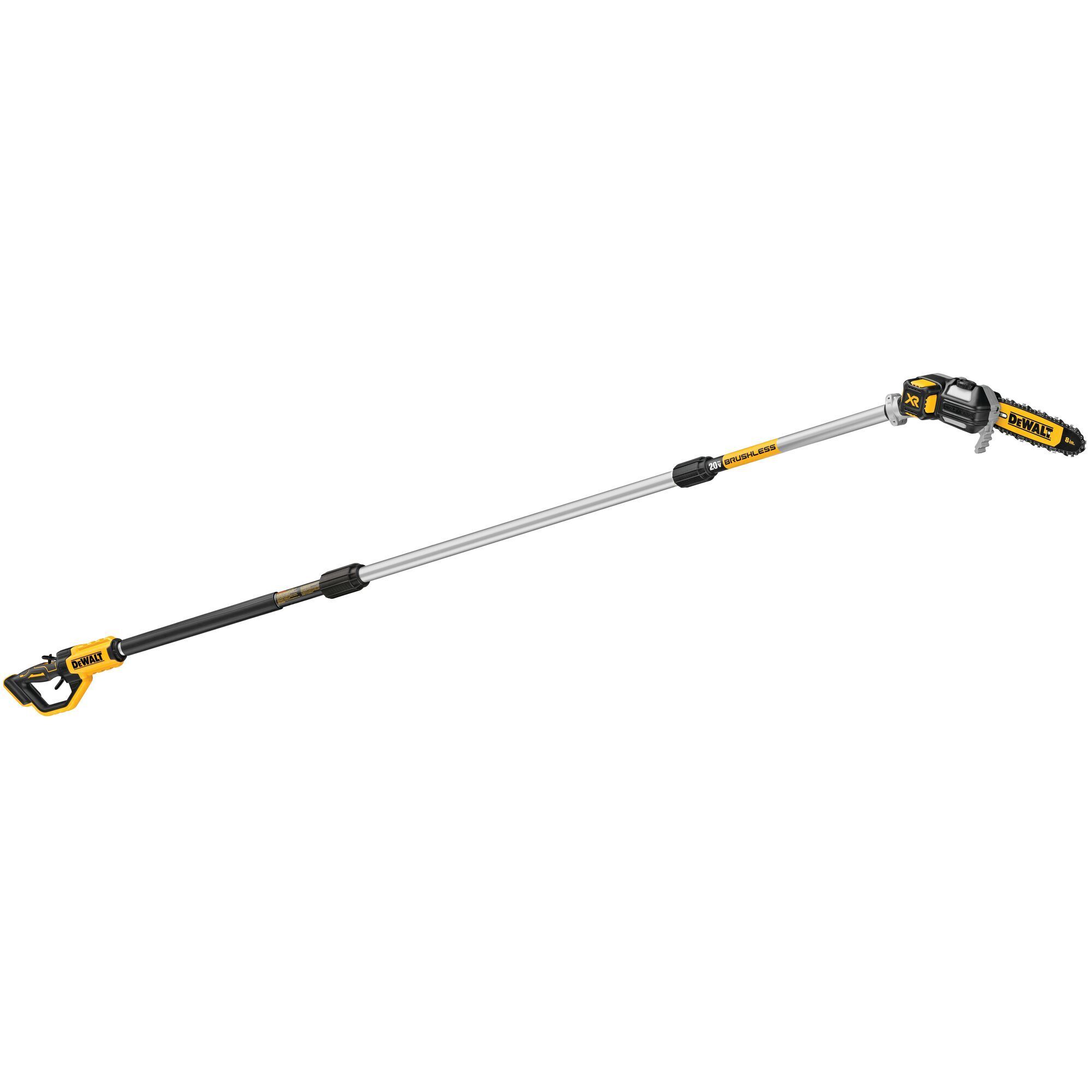 DEWALT 20V MAX XR Brushless Cordless Pole Saw — 8in. Bar, 15ft. Reach, Auto Oiling, Model# DCPS620B