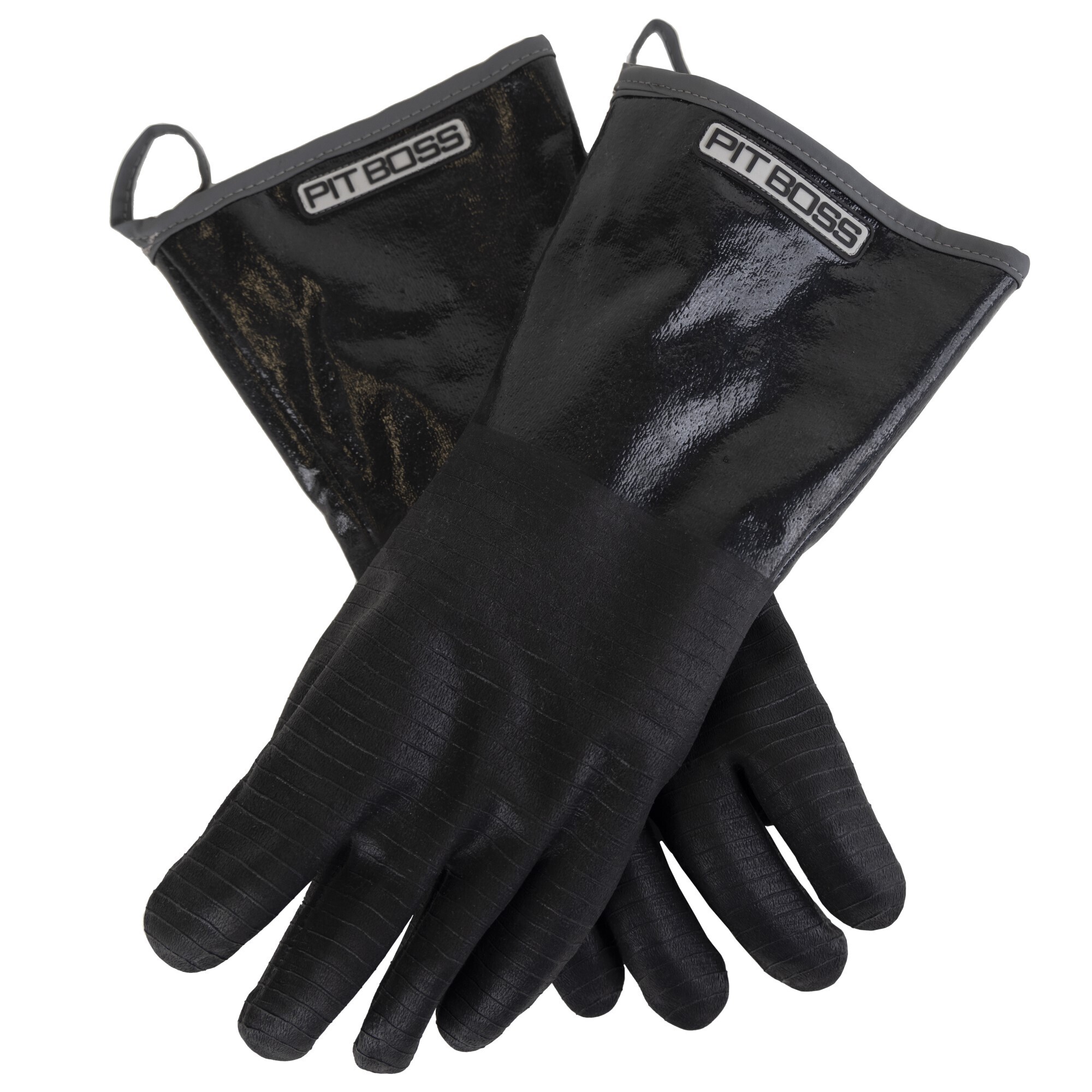 Pit Boss Heat-Resistant Nitrile BBQ Gloves, Black, Grilling and Smoking, XL, Model# 41060