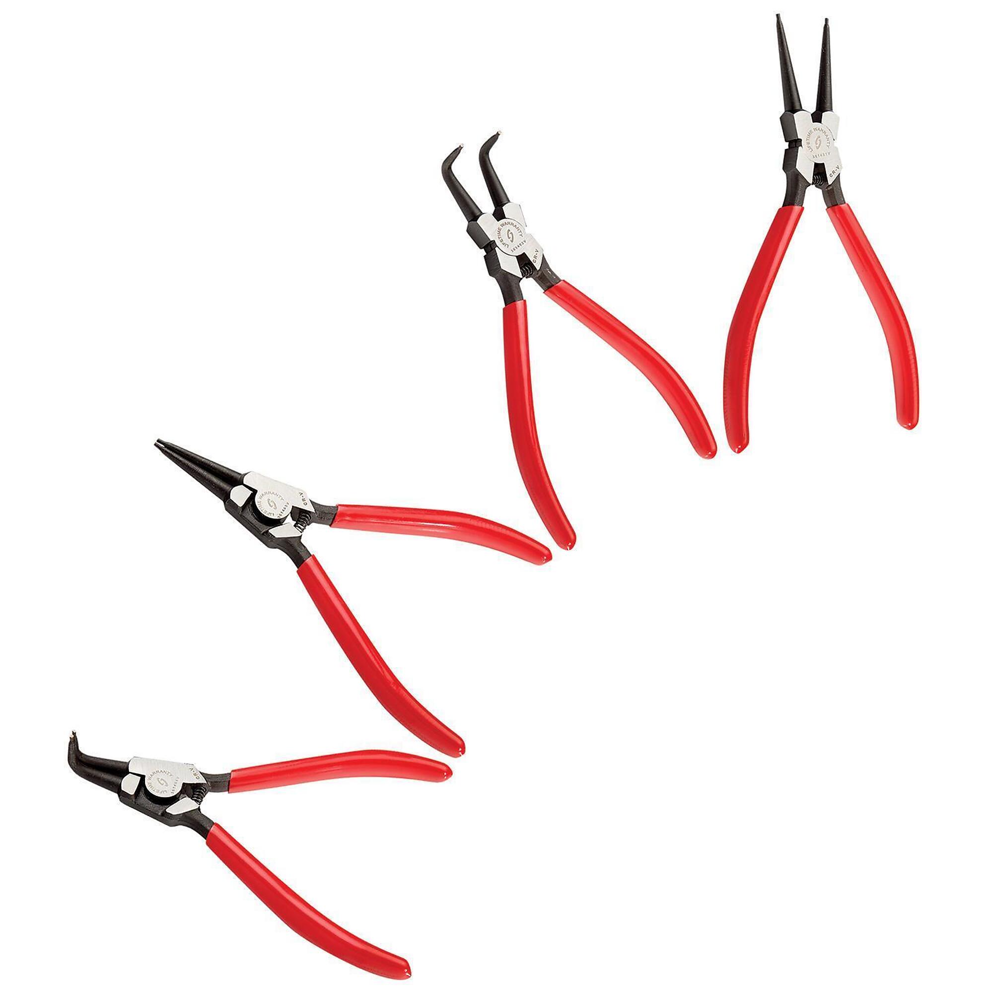 ニュースキン　180シリーズ　4点セット Sunex Tools Snap Ring Pliers Set — 4-Piece, Forged Steel Jaws