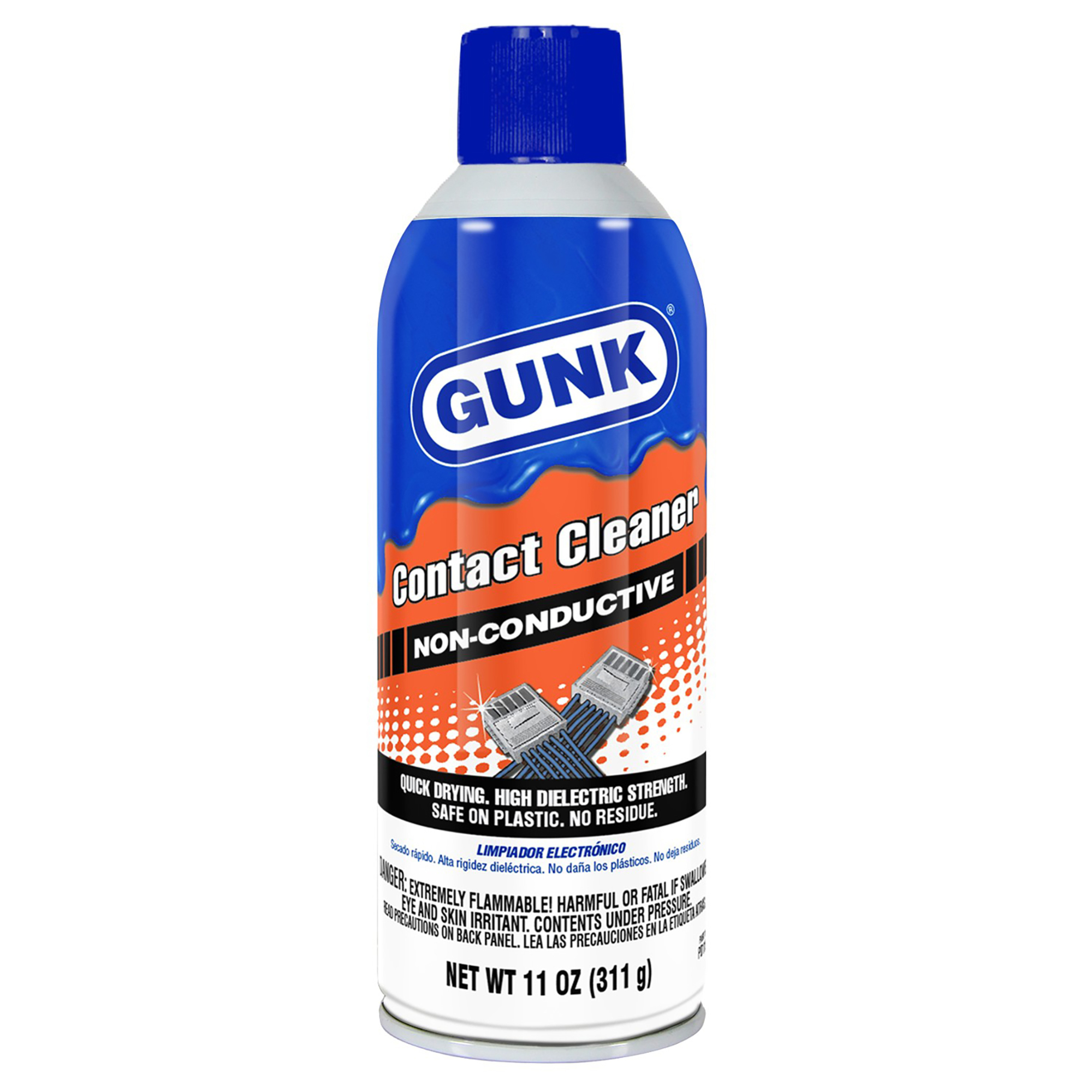 GUNK 11-Oz. Electric Motor Contact Cleaner, Model# PD11CC