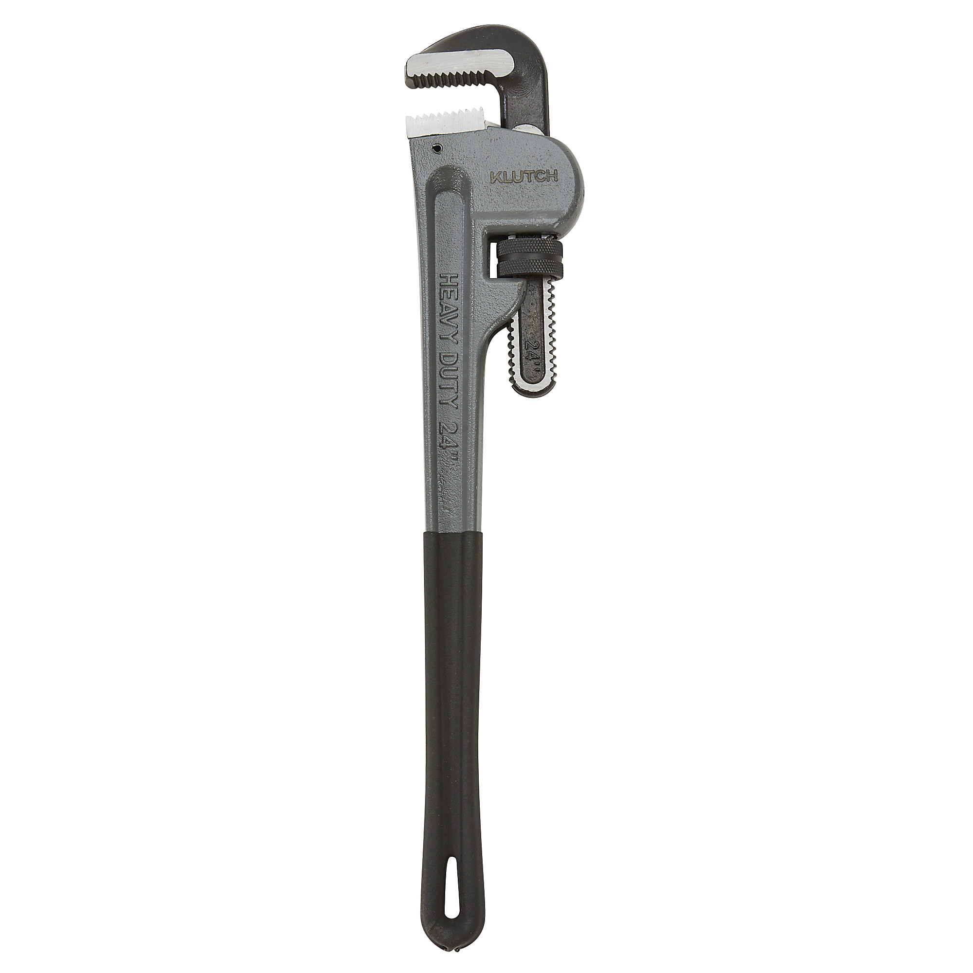Klutch 24in. Pipe Wrench, 2.9in. Jaw Capacity, Steel Handle