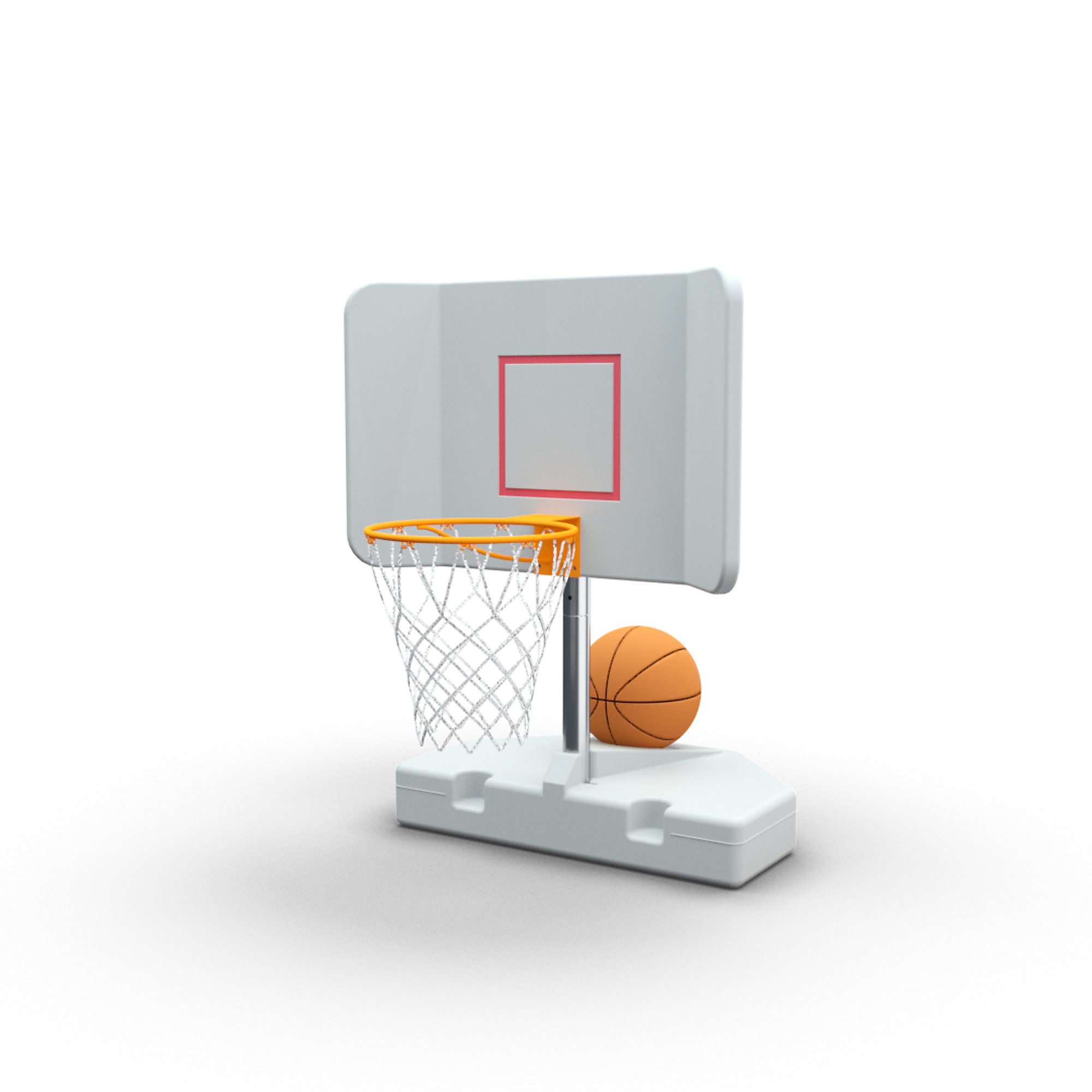 Good Ideas Pool Shot Wing-It Poolside Basketball Hoop — UV-Treated Polyethylene, 17-Gallon Base, Anti-Tumbling Design, Model# PS-WINGIT
