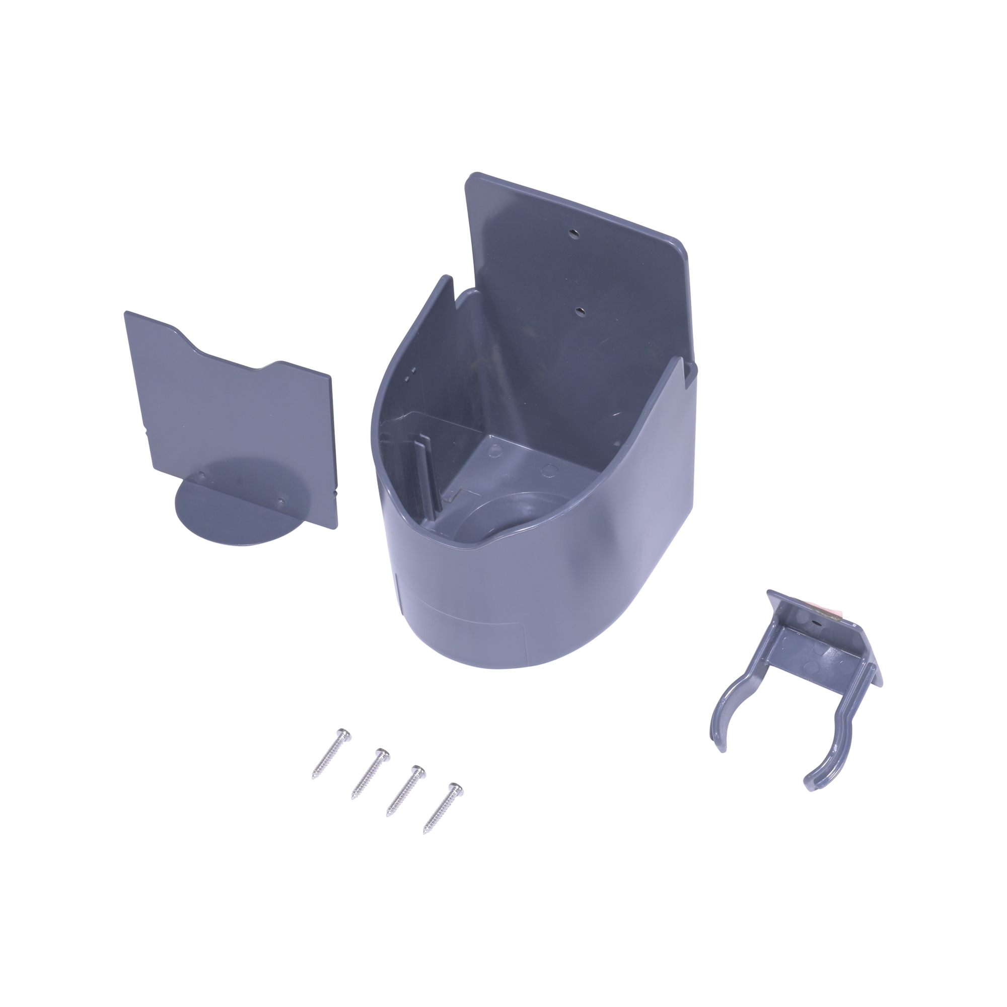 Vestil Fork Truck Accessory Stretch Wrap Caddy — 6in. x 5in. x 6in., Plastic, Dark Gray, Model# FTA-P-SWC