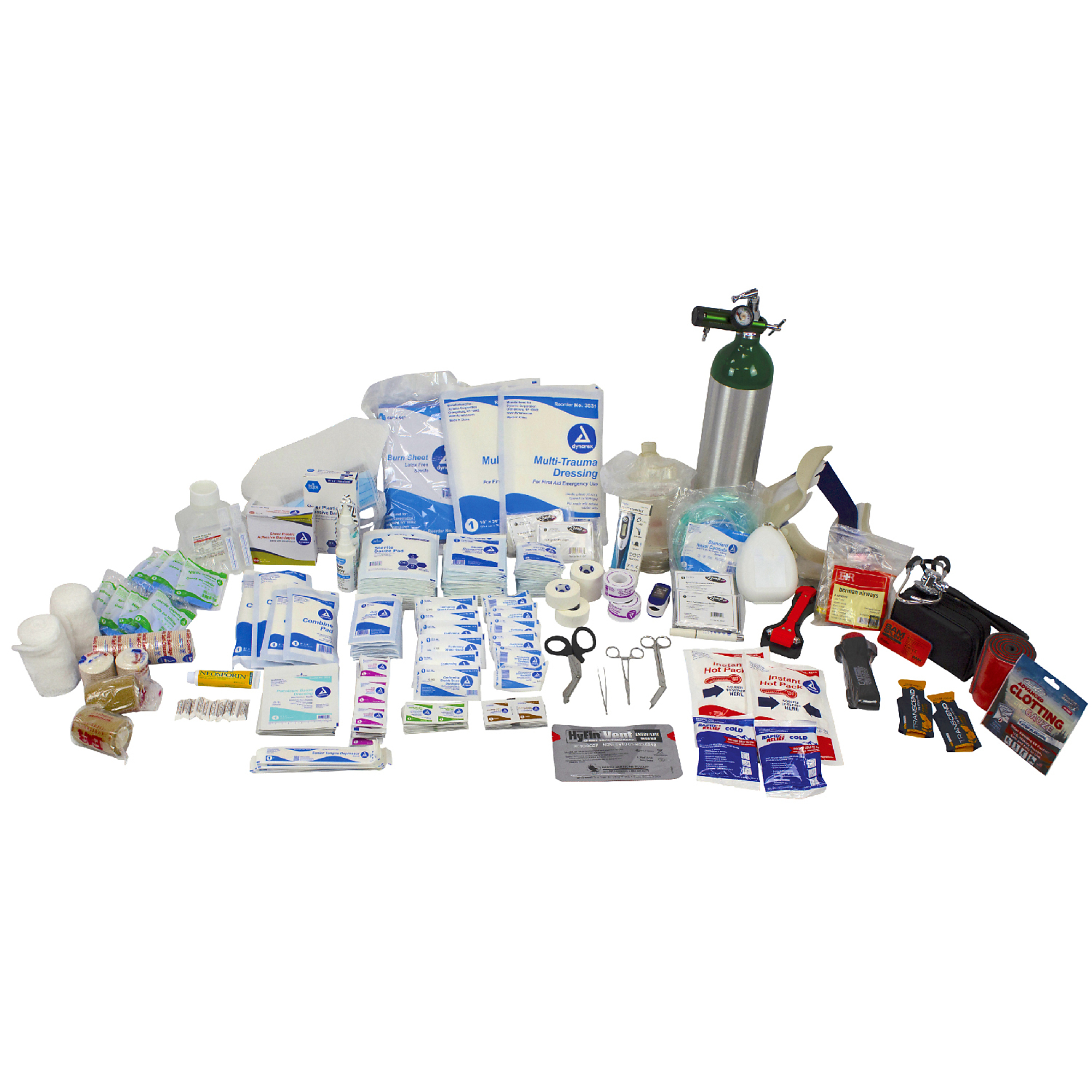 Kemp USA Medical Supply Pack H — 570 Pcs, Fits D Oxygen Cylinder Tank, Model# 10-160-H