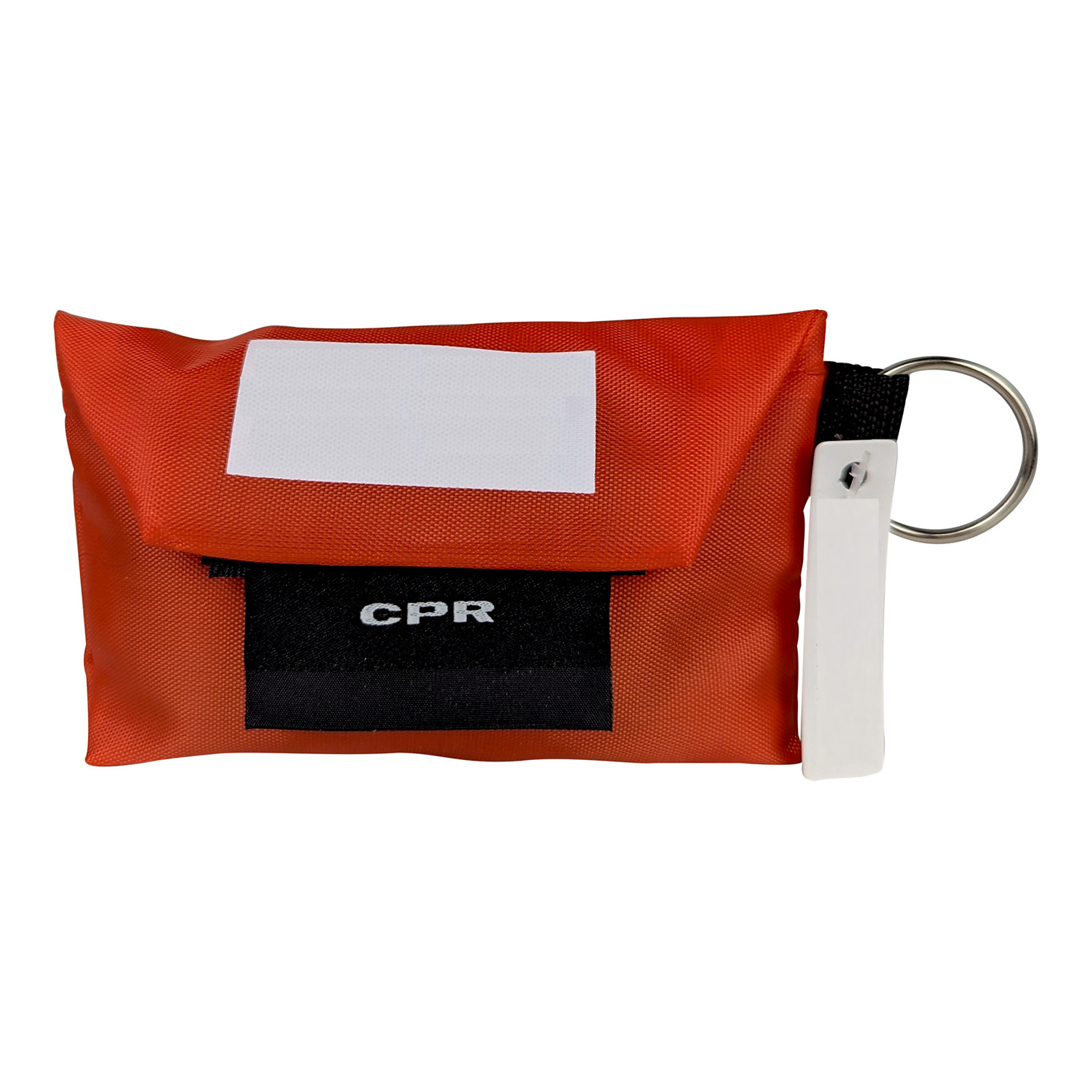 Kemp USA CPR Face Shield with Nitrile Gloves — Disposable, Keychain Pouch, Model# 10-532-KEY
