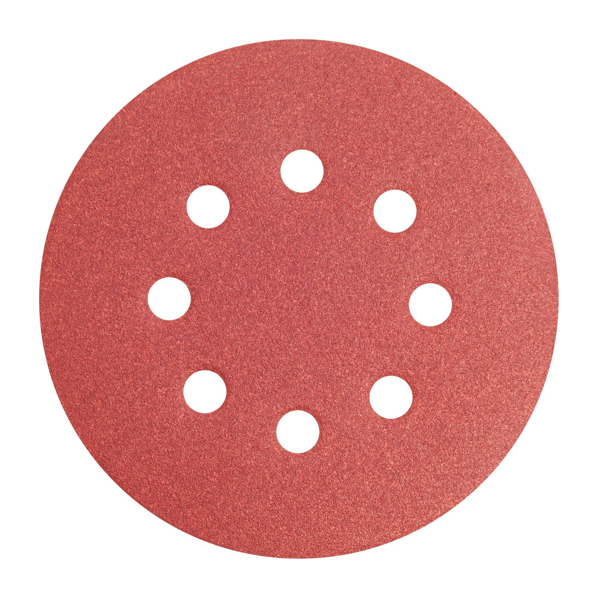 DEWALT 5-Inch 8-Hole 120-Grit Hook-And-Loop Random Orbit Sandpaper (5-Pack) DW4303