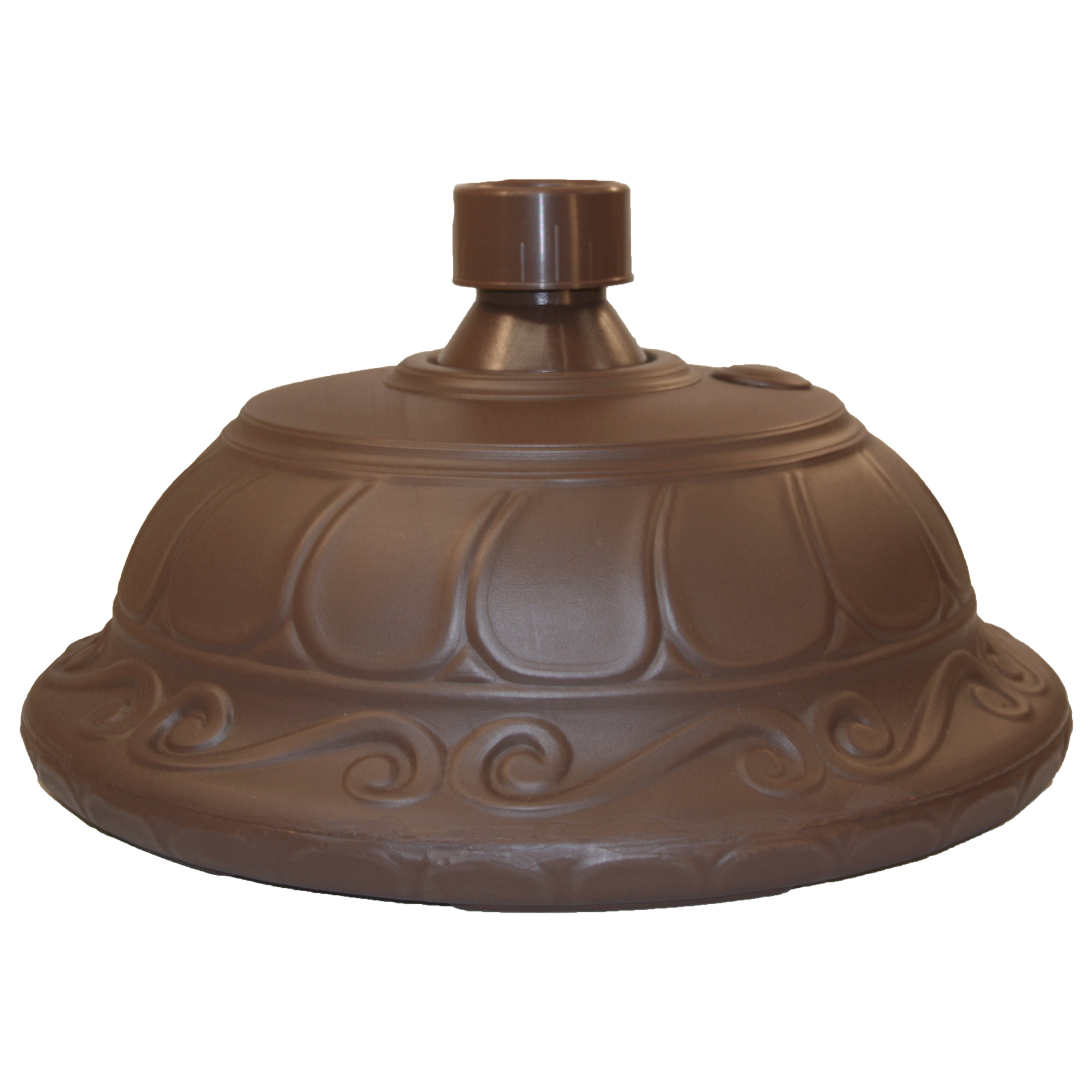 Good Ideas Umbrella Stand Base — UV-Stabilized Polymer, Leakproof, Cappuccino, Model# UB6C
