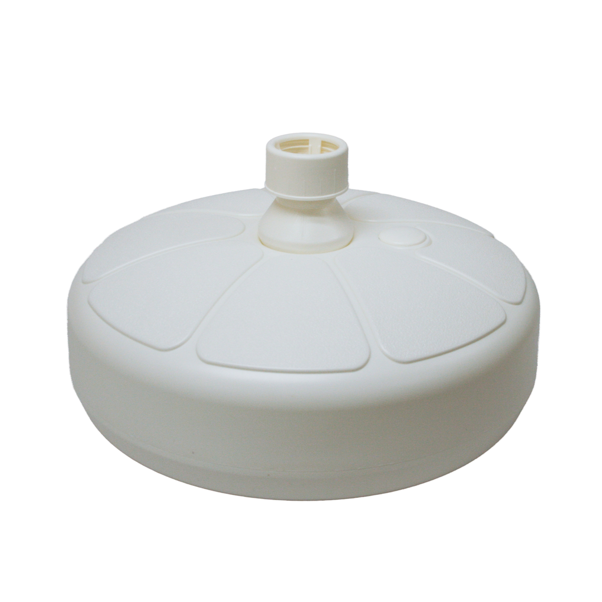 Good Ideas Umbrella Stand Base — White Flower, UV-Stabilized Polymer, Leakproof, Model# UB2W