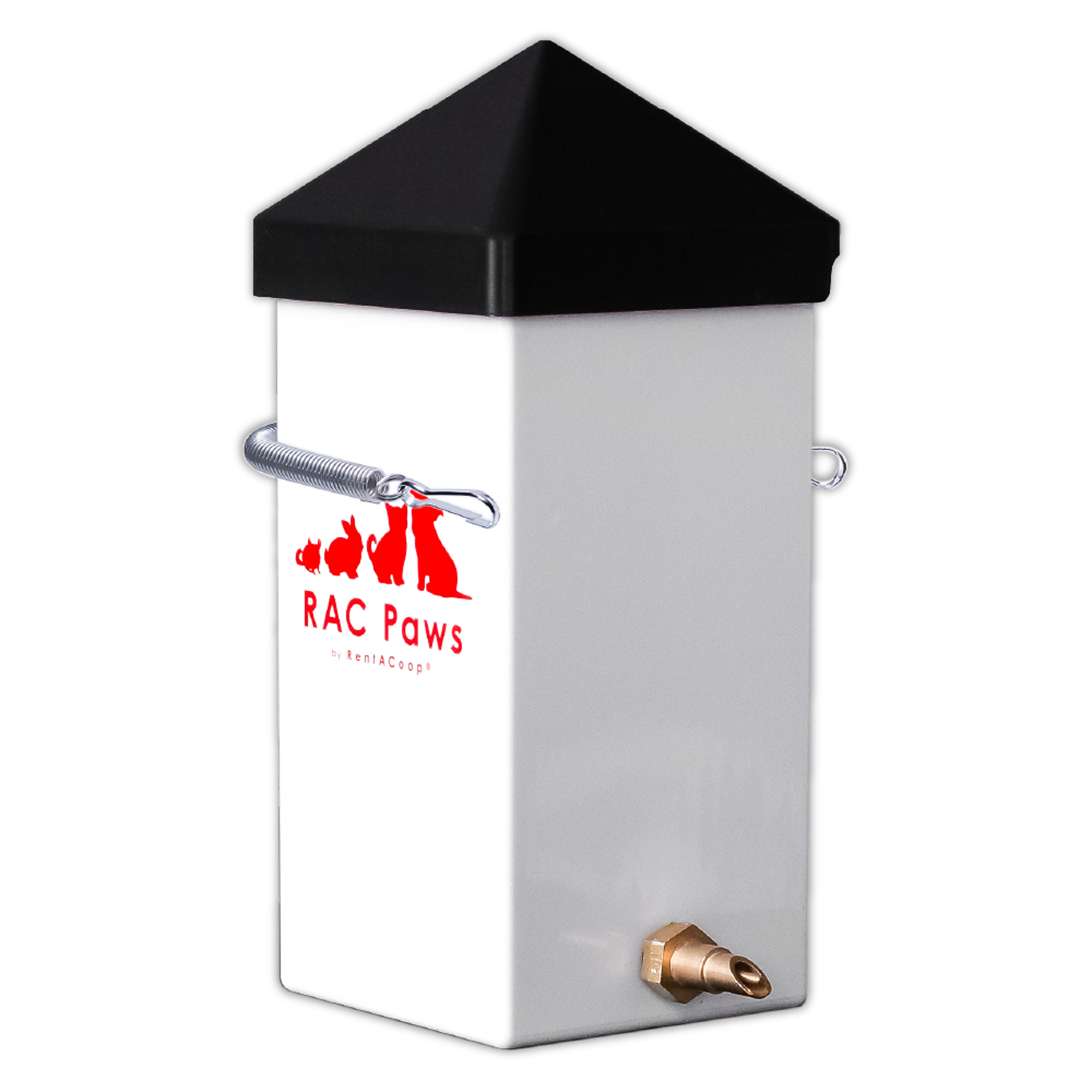 RAC Paws by RentACoop 32oz No-Drip Brass Nozzle Small Animal Drinker ...