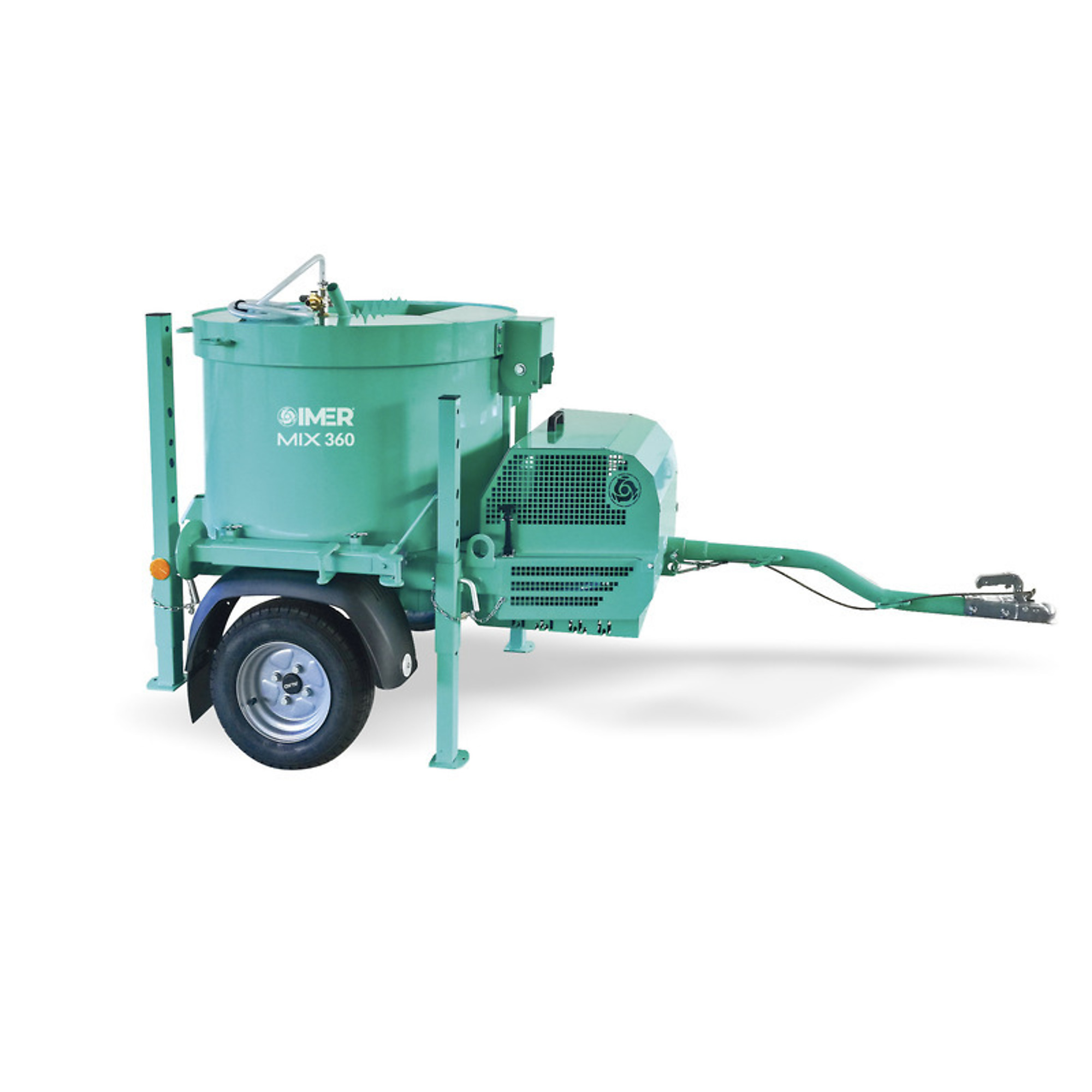 IMER Mix 360 Vertical Shaft Mortar Mixer — Towable, 9 Cu. Ft. Output, 5.5 HP, 220V, 60 Hz, 1 Phase, Model# 1194662