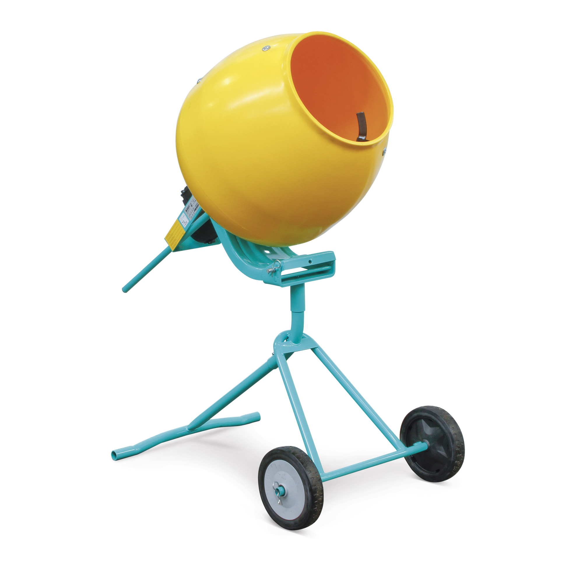 IMER Minuteman II Portable Mixer — 5 Cu. Ft., Tripod Stand, 0.5 HP, Poly Drum, 120V, Model# 1126632