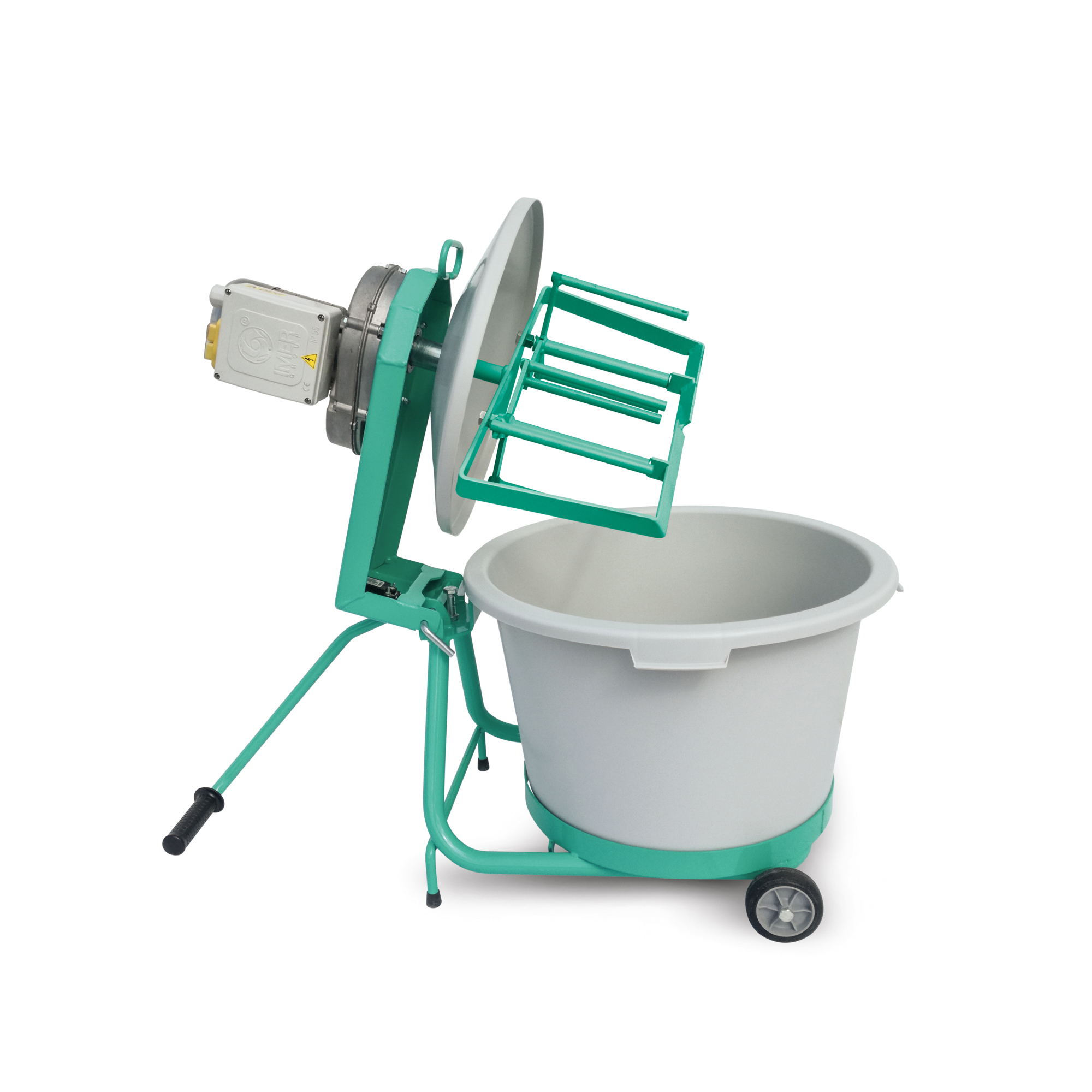 IMER Mix-All 60 Electric Bucket Mixer — 14 Gallon, 50lb Capacity, 0.75 HP, Poly Drum, Model# 1193988