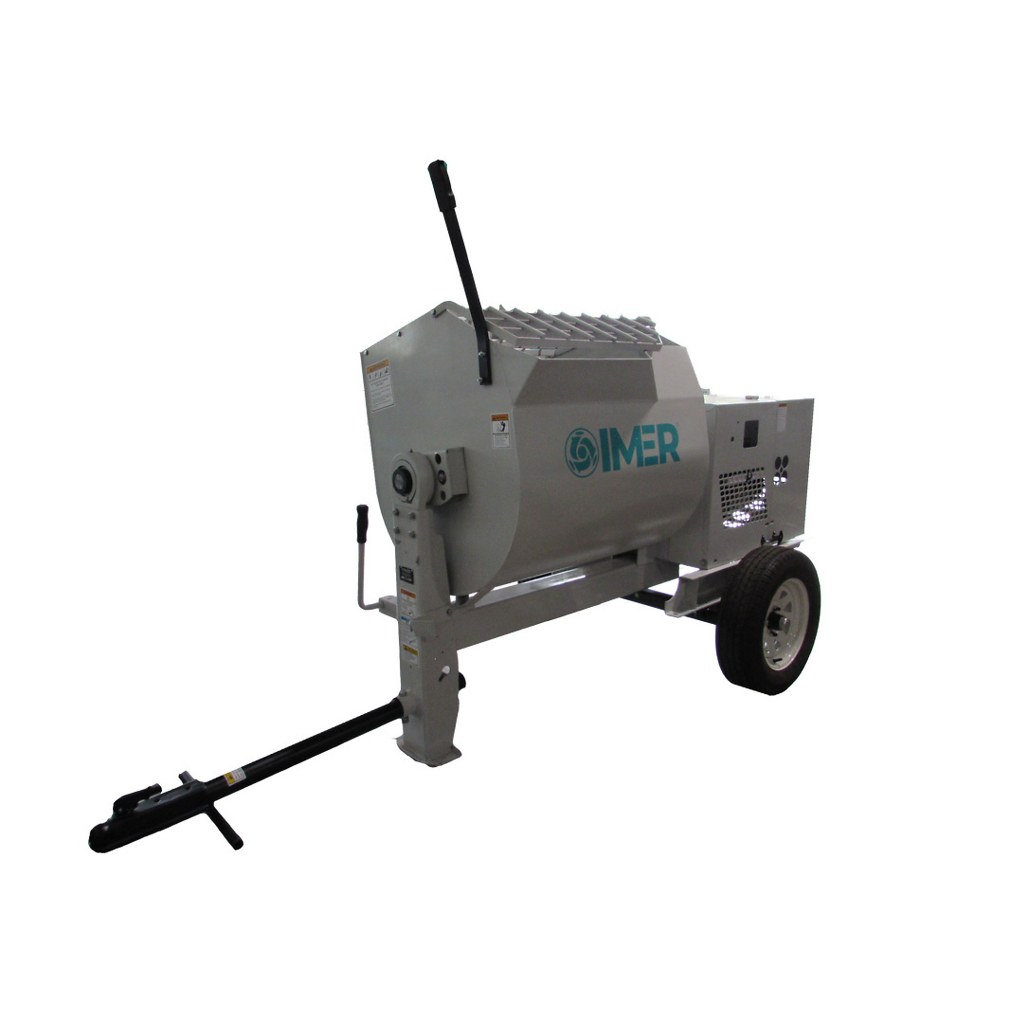 IMER HSM Steel Drum Mortar Mixer — 12 Cu. Ft., Gas Engine, Model# 1130121