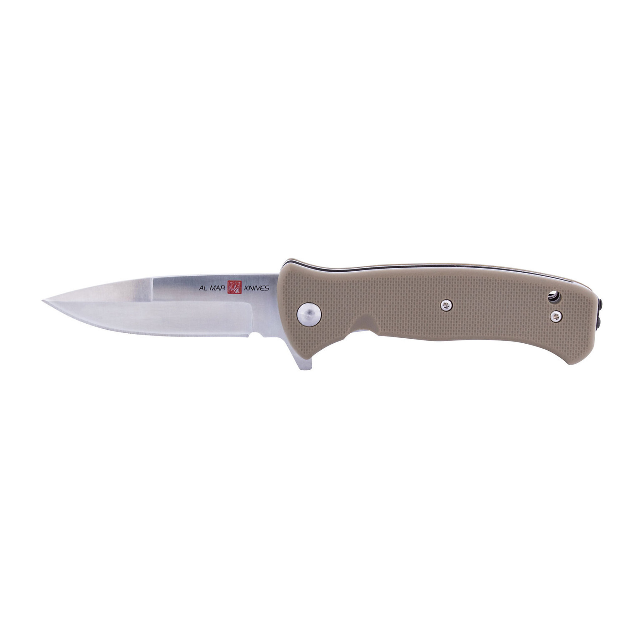 Sunex Tools Al Mar SERE 2020 Folding Knife — 3.6in. Blade, G-10 Handle, Deep Carry Pocket Clip, Model# AMK2212