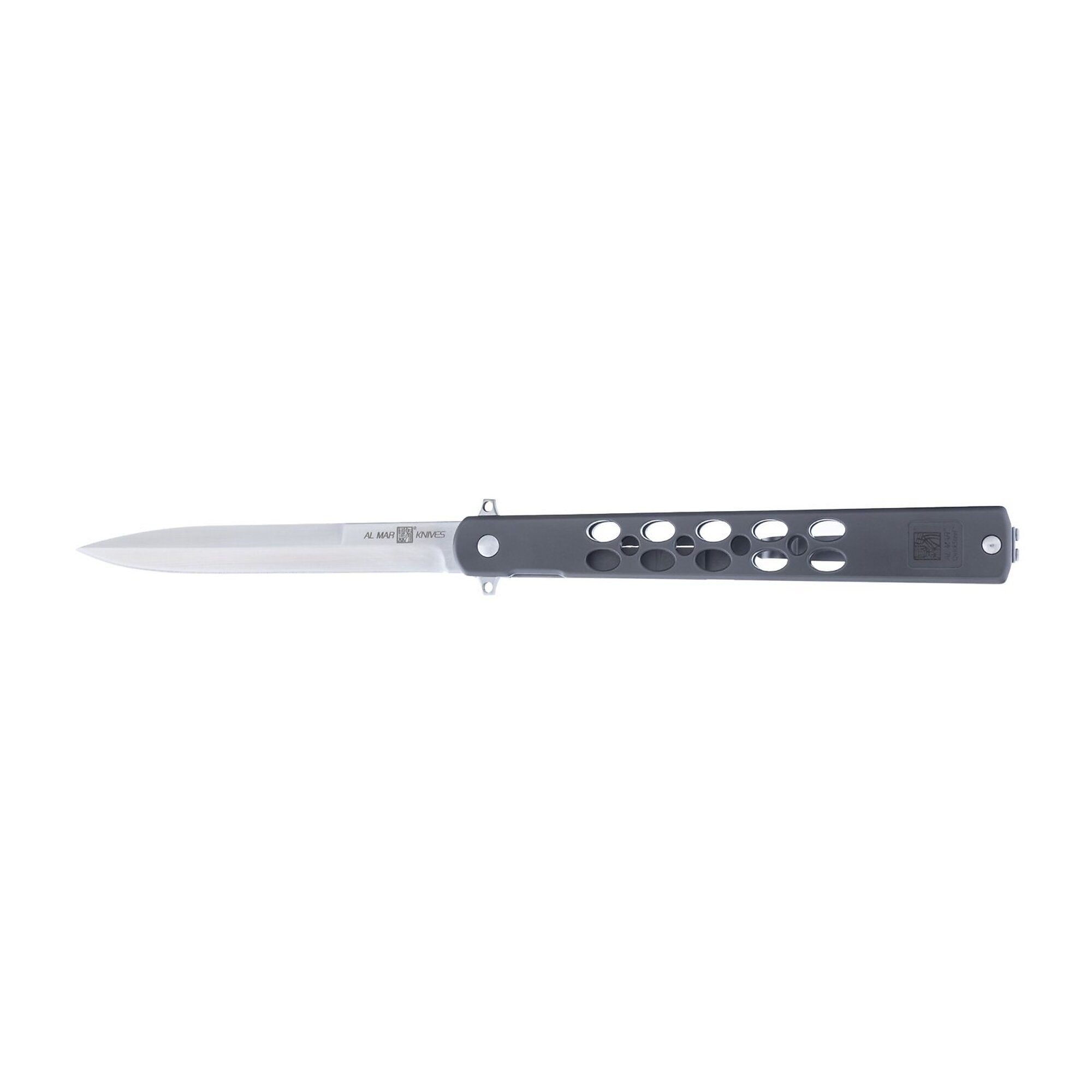 Sunex Tools Al Mar QuickSteel Folding Knife — 5in., Titanium-Coated Handle, Frame-Lock, Model# AMK4052