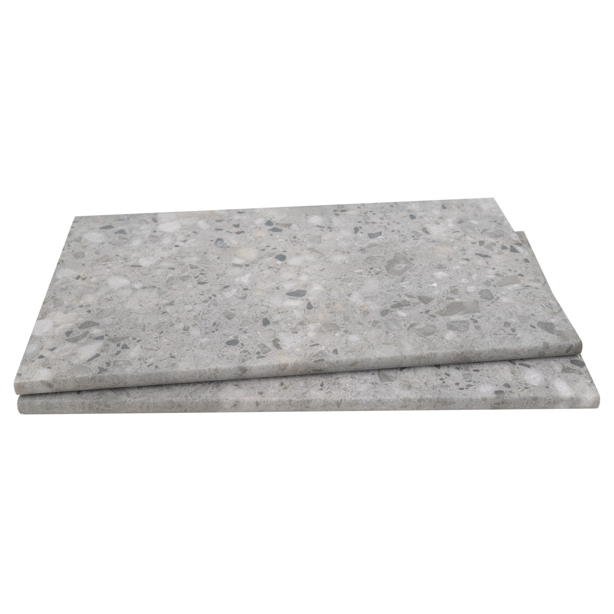 Ackland Granetta Glazed Porcelain Pool Coping — 13in. x 24in., Gray, Matte Finish, Frost and Stain Resistant, Model# NTE-LSC-031