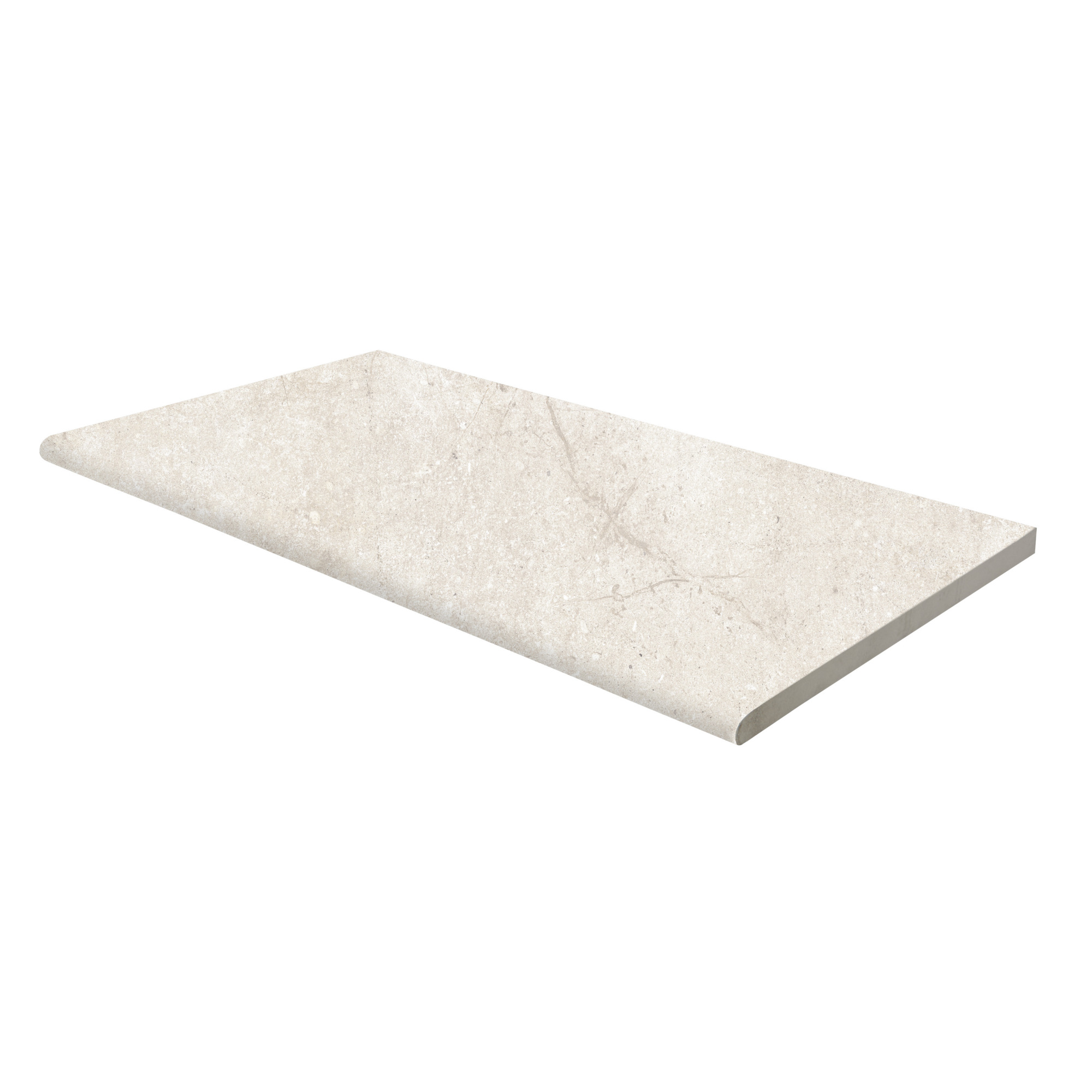 Ackland Mirello Cream Matte Porcelain Pool Coping — 0.78in. x 13in. x 24in., Eased Edge, Model# NTE-LSC-028