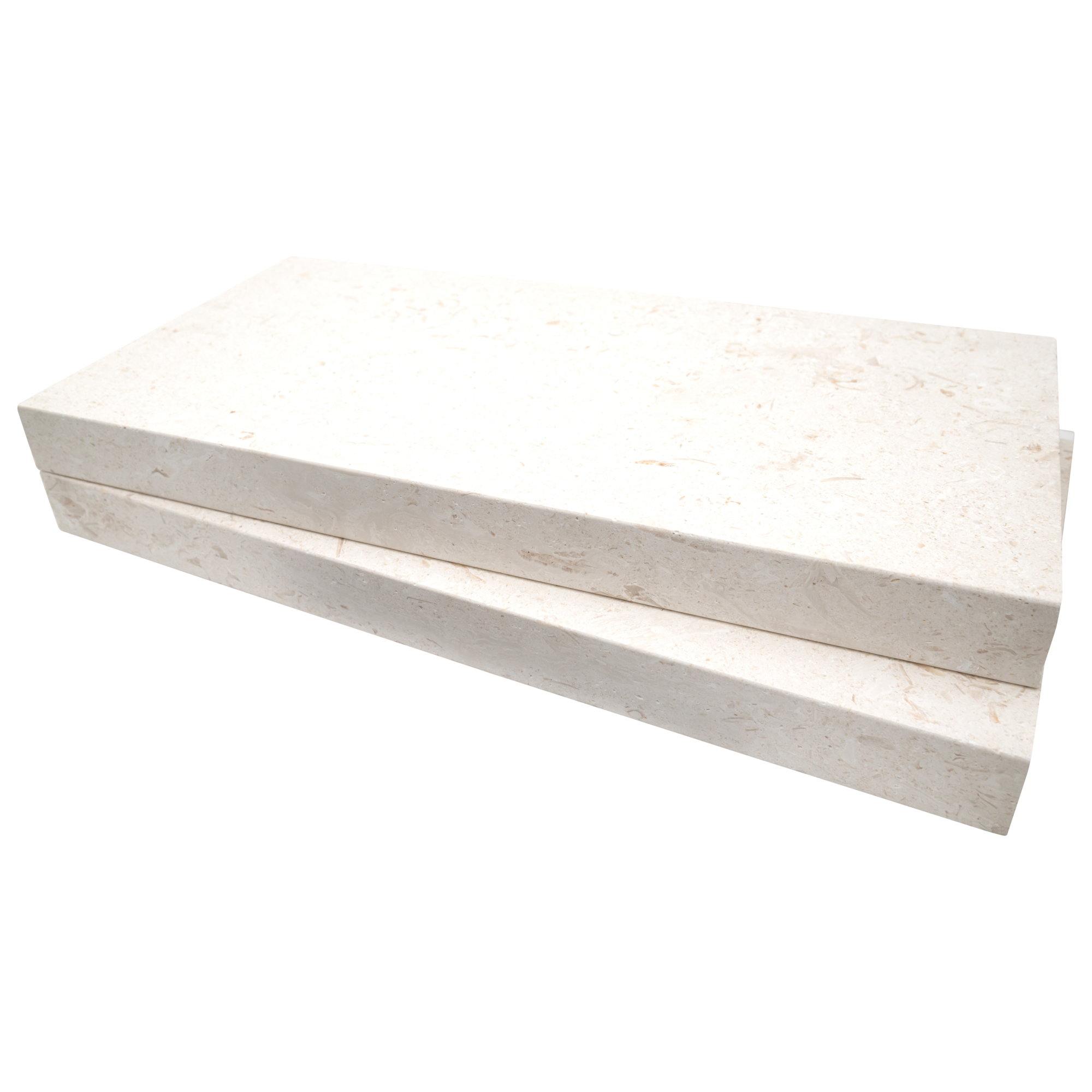 Ackland Tavina Mist Limestone Pool Coping — 12in. x 24in., Honed Eased Edge, Model# NTE-LSC-104