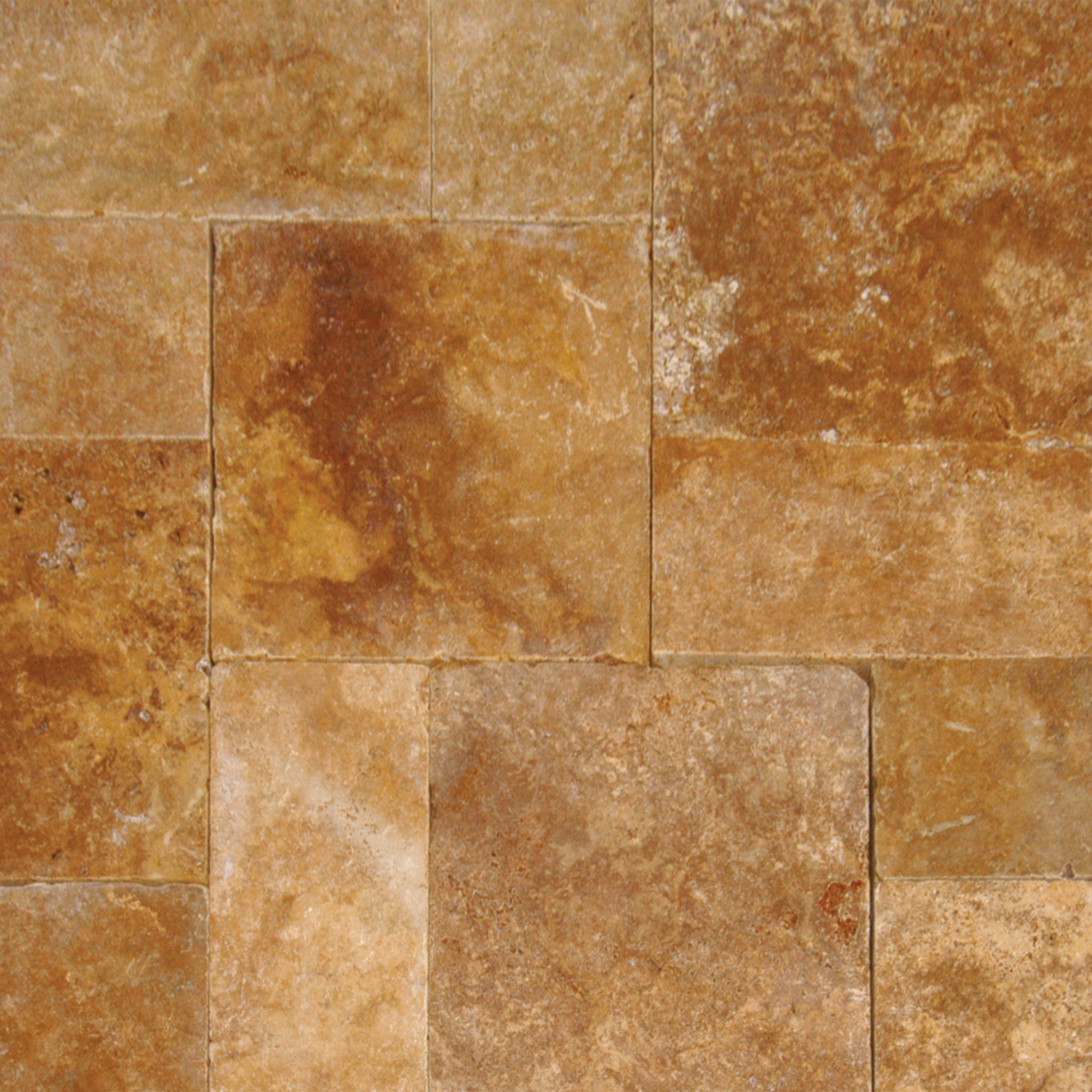 Ackland Marzana Maple Travertine Tumbled Paver Kit — 16 Sq. Ft., Natural Stone, Model# NTE-LSC-155