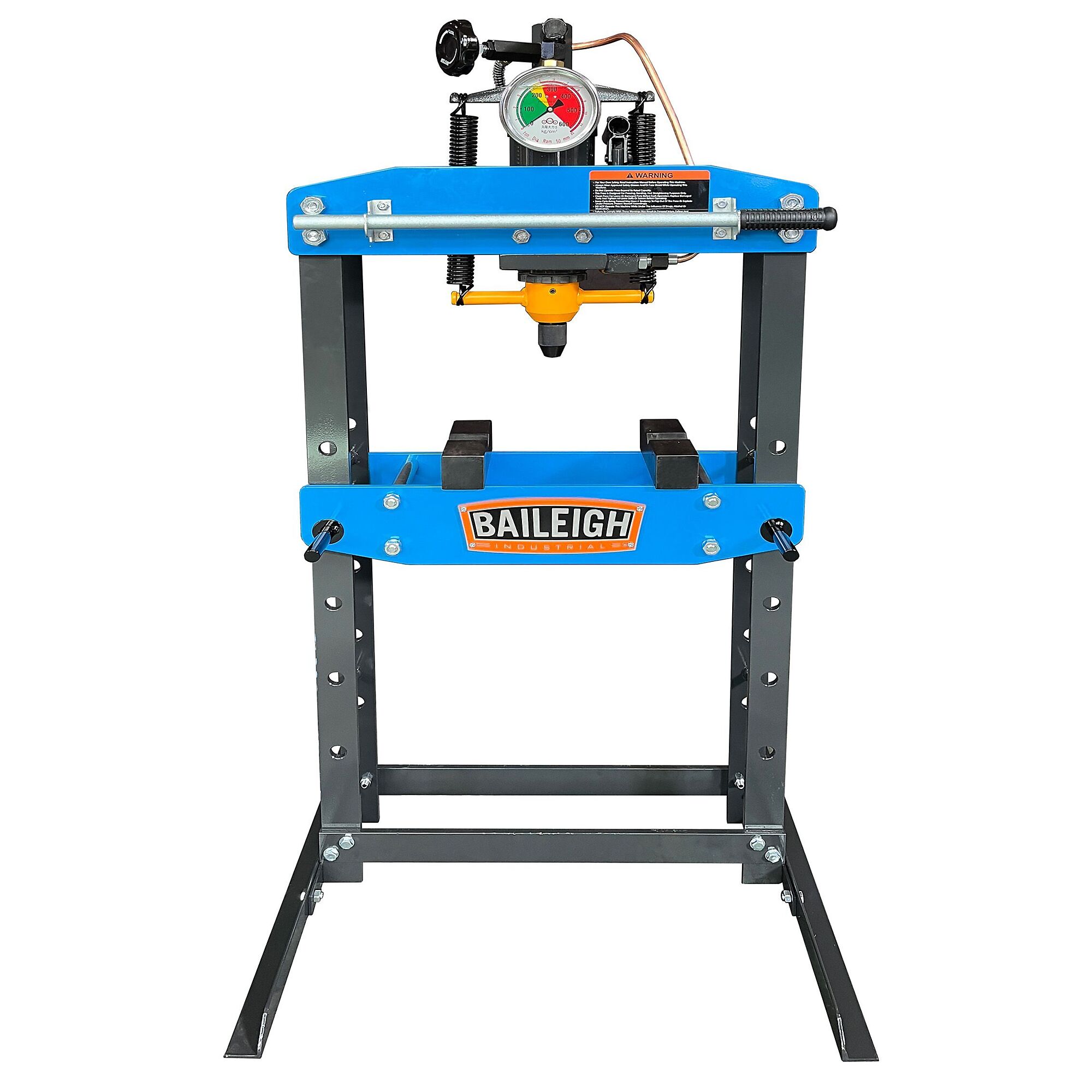 Baileigh Hydraulic Shop Press — 5-Ton, H-Frame, Heavy Steel Plate, Model# HSP-5A