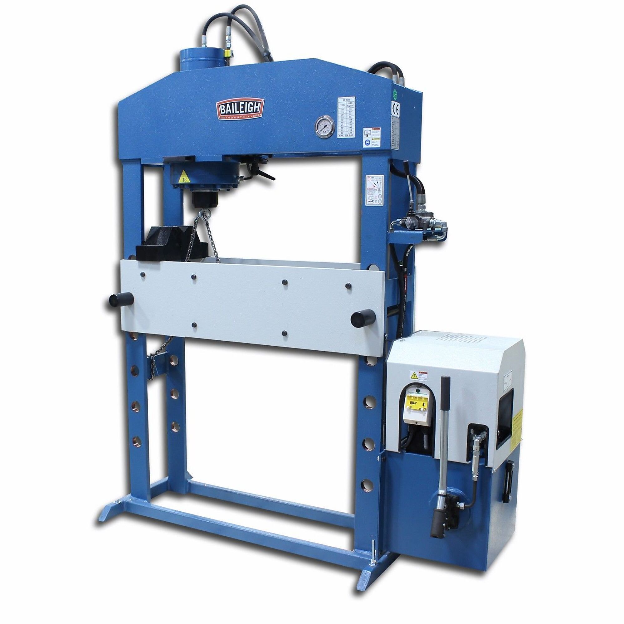 Baileigh Hydraulic H-Frame Press — 66 Tons, Heavy-Duty, Model# HSP-66M-HD