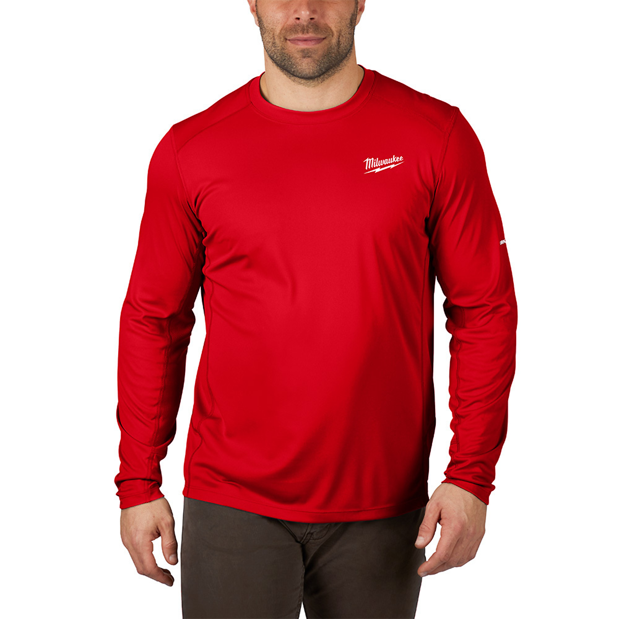 Milwaukee WORKSKIN™ Lightweight Performance Shirt, Long Sleeve, Red L , Model# 415R-L