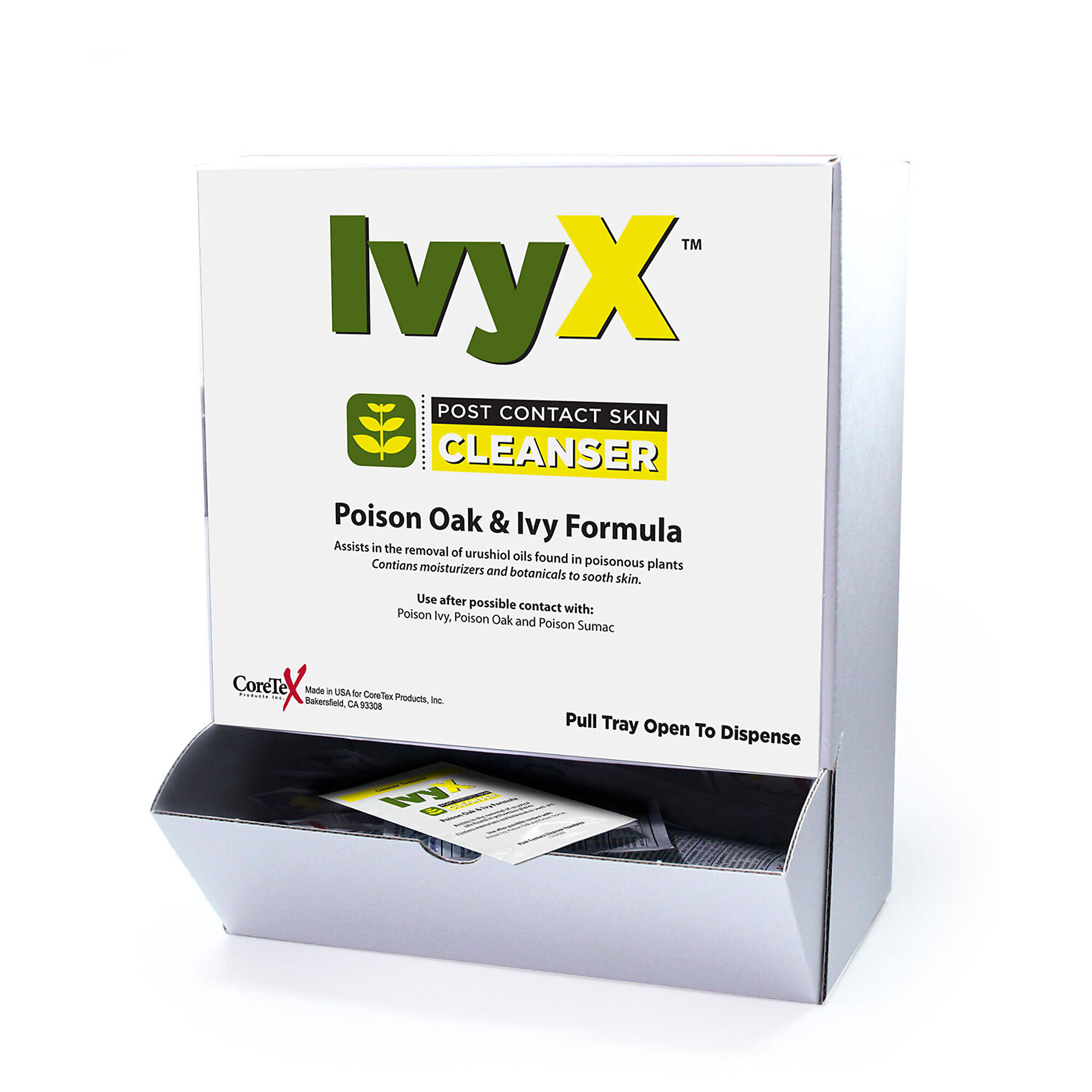 Aero Healthcare IvyX Post-Contact Cleanser Packets — 50/Box, Model# 84661