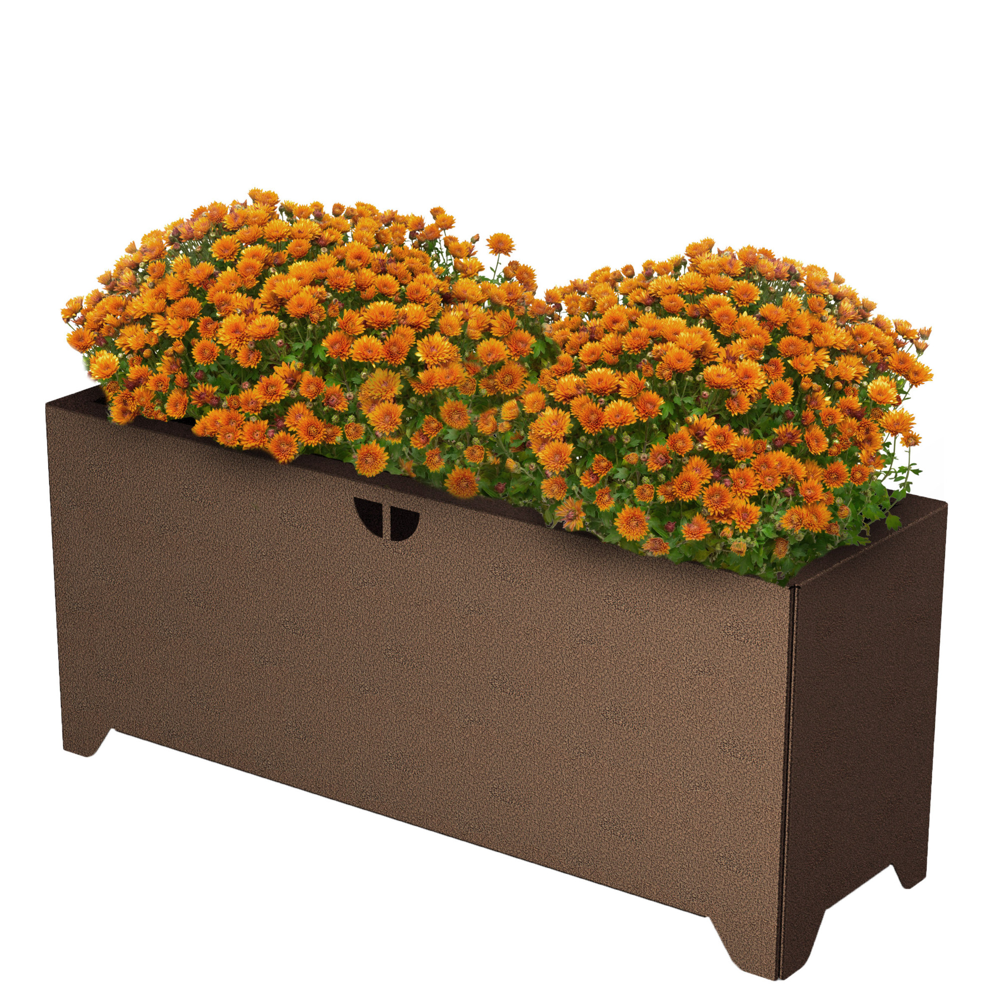 Tarter Modern Steel Planter Box — 38in. Span, Model# PB38CV