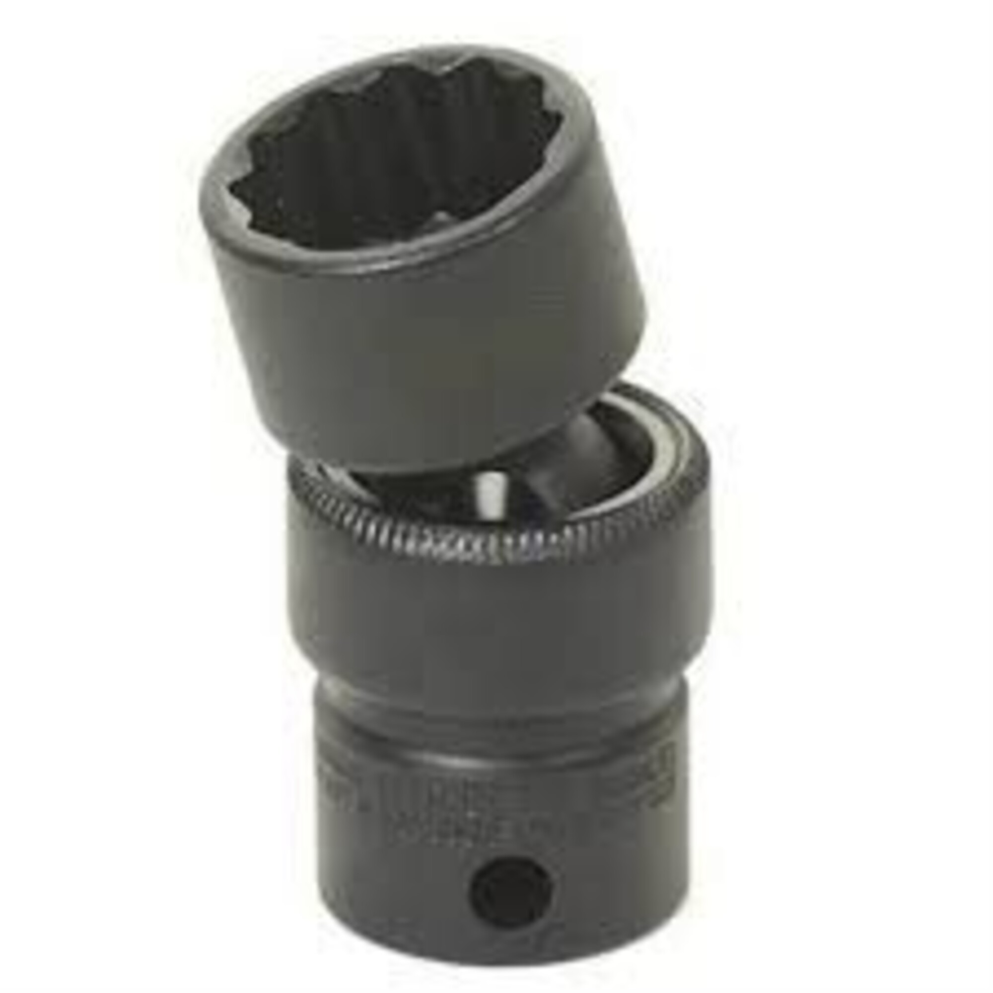 Grey Pneumatic Impact Universal Socket — 20mm, 3/8in. Drive, 6-Point, Black, Model# GRE1020UM