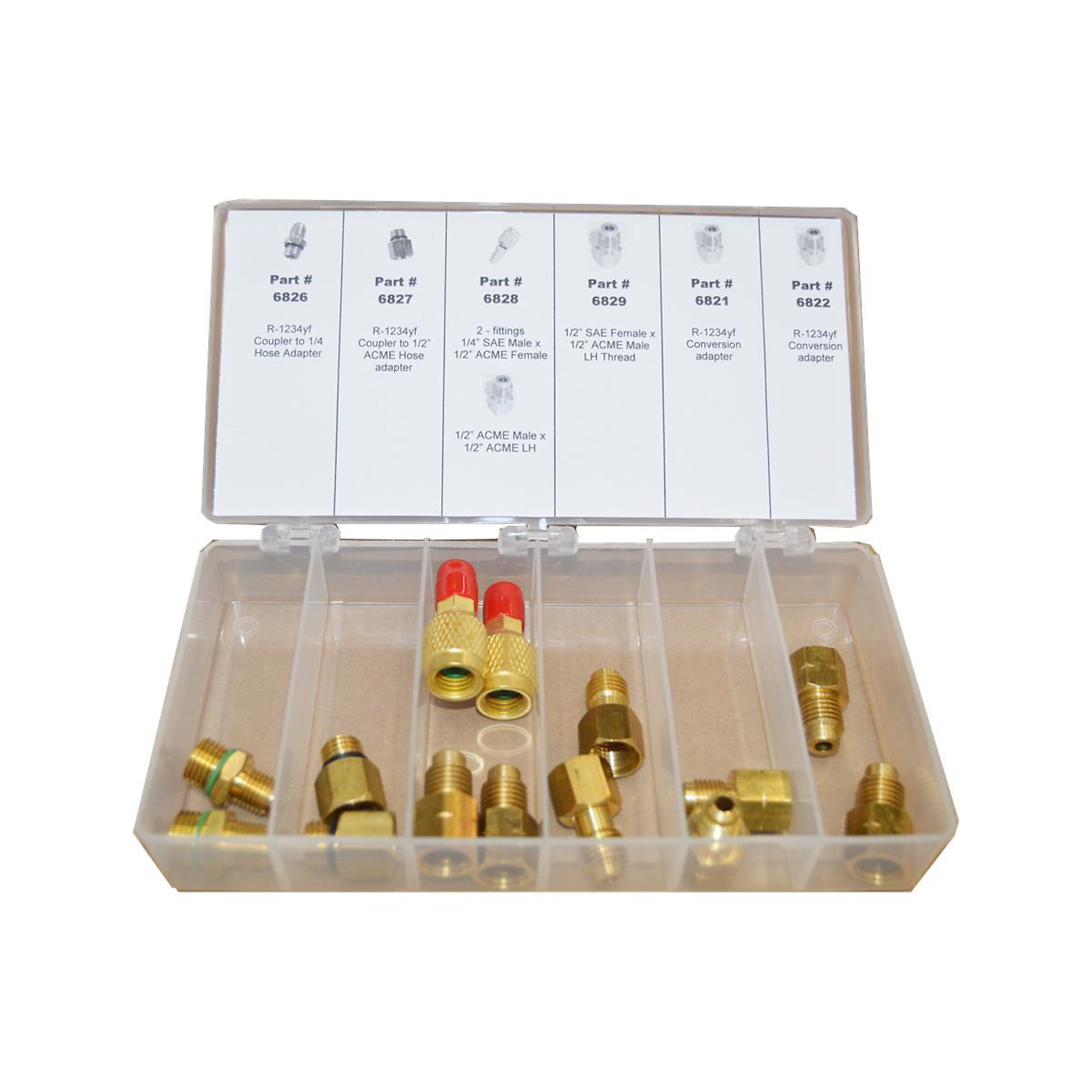 FJC R1234yf Adapter Assortment — Most Popular Adapters, Model# FJC6072YF
