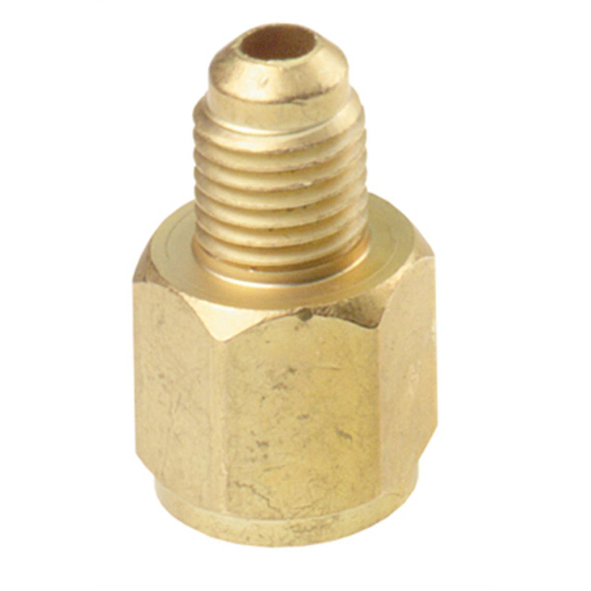 FJC R134a Refrigerant Tank Adapter — 1/2in. ACME Female x 1/4in. Male Flare, Model# FJC6015