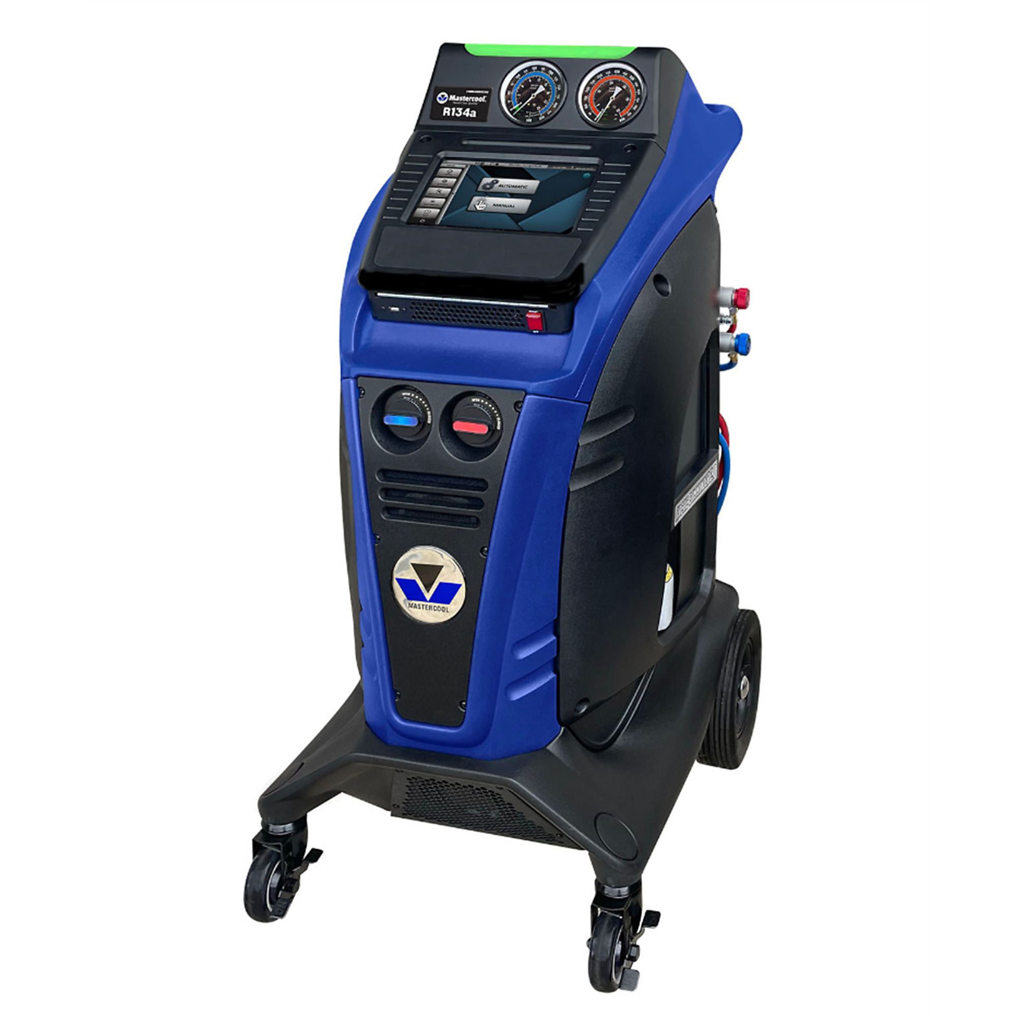 Mastercool Commander3100 Automatic R134a & Hybrid R/R/R Machine — 10in. Color Touch Screen, 6 CFM Vacuum Pump, Wi-Fi Capable, Model# MSCCOMMANDER3100