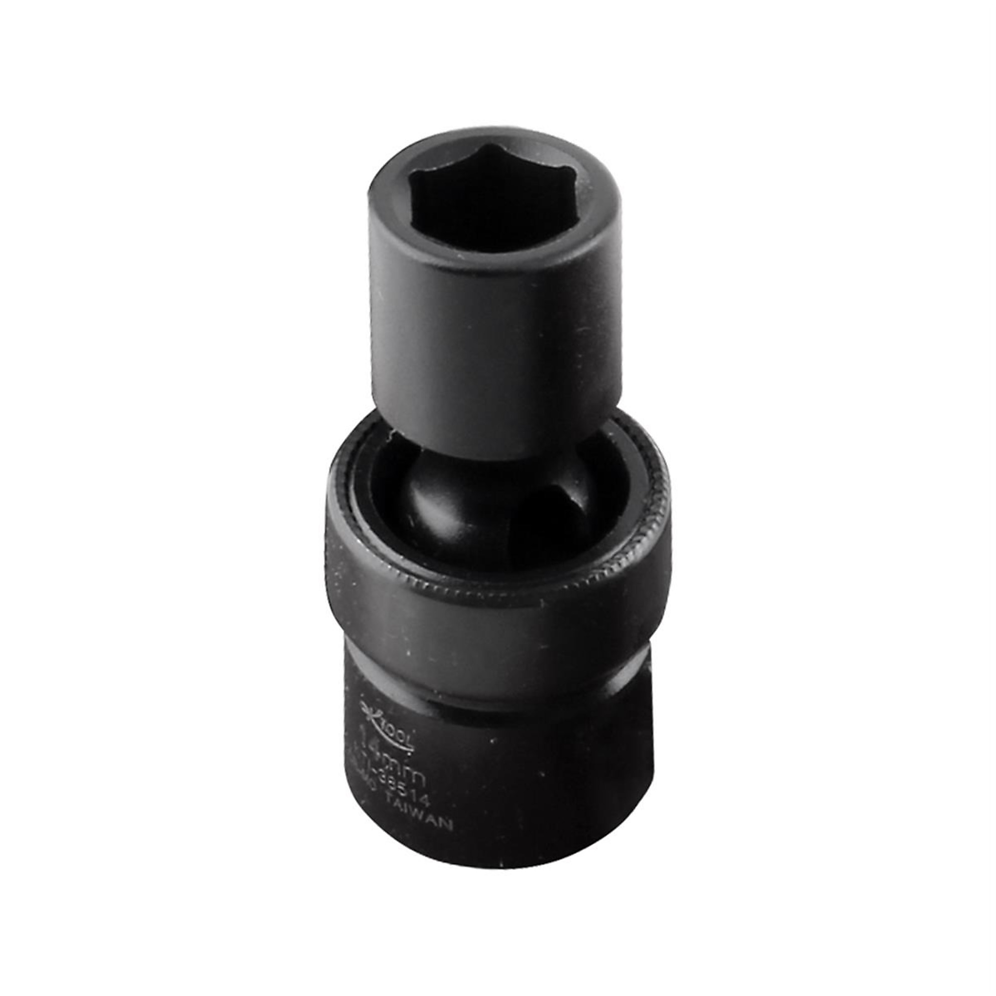 K Tool International 14mm Universal Impact Socket — 1/2in. Drive, 6-Point, Chrome-Moly Steel, Model# KTI38514