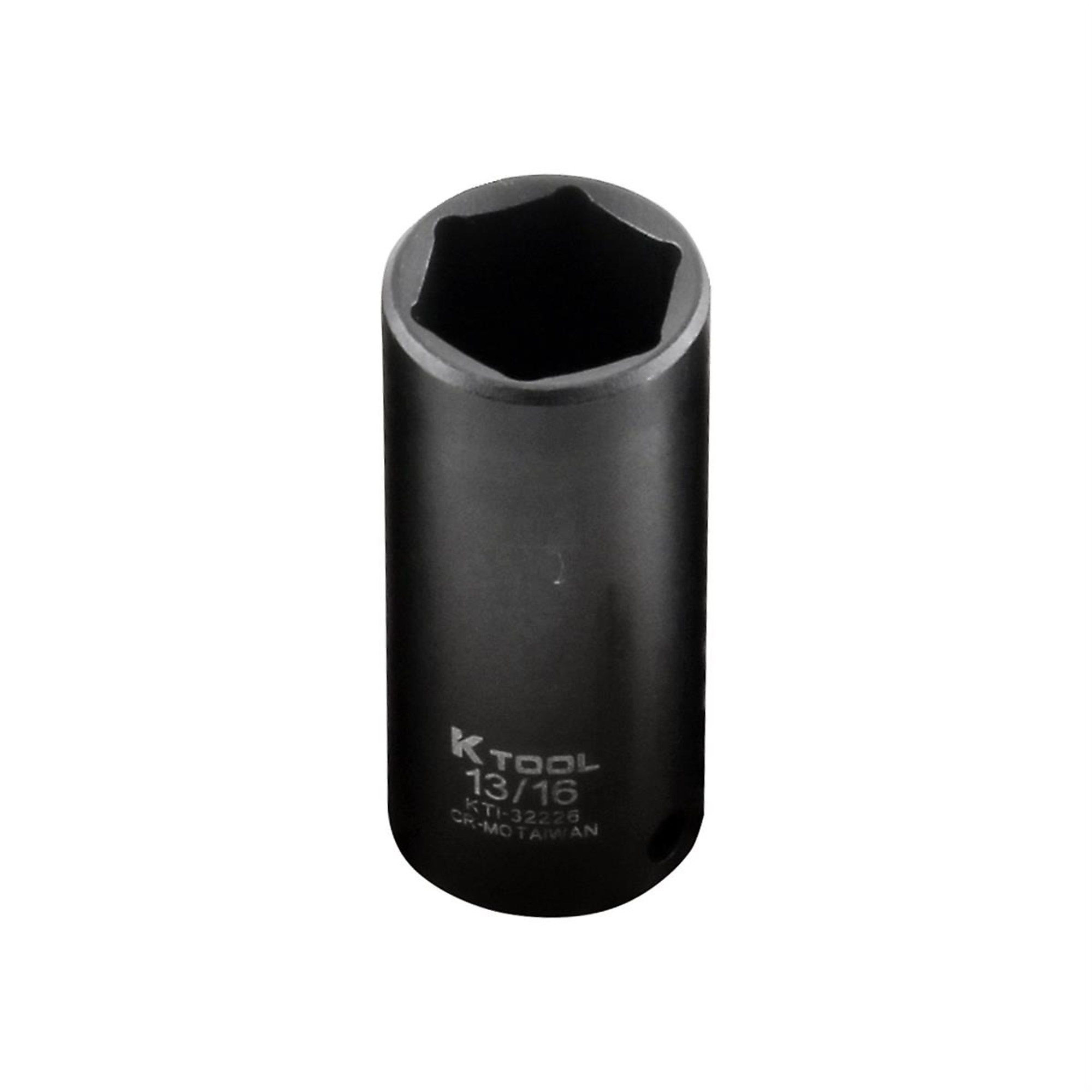 K Tool International 13/16in. 6-Point Deep Impact Socket — 3/8in. Drive, Chrome-Moly Steel, Model# KTI32226