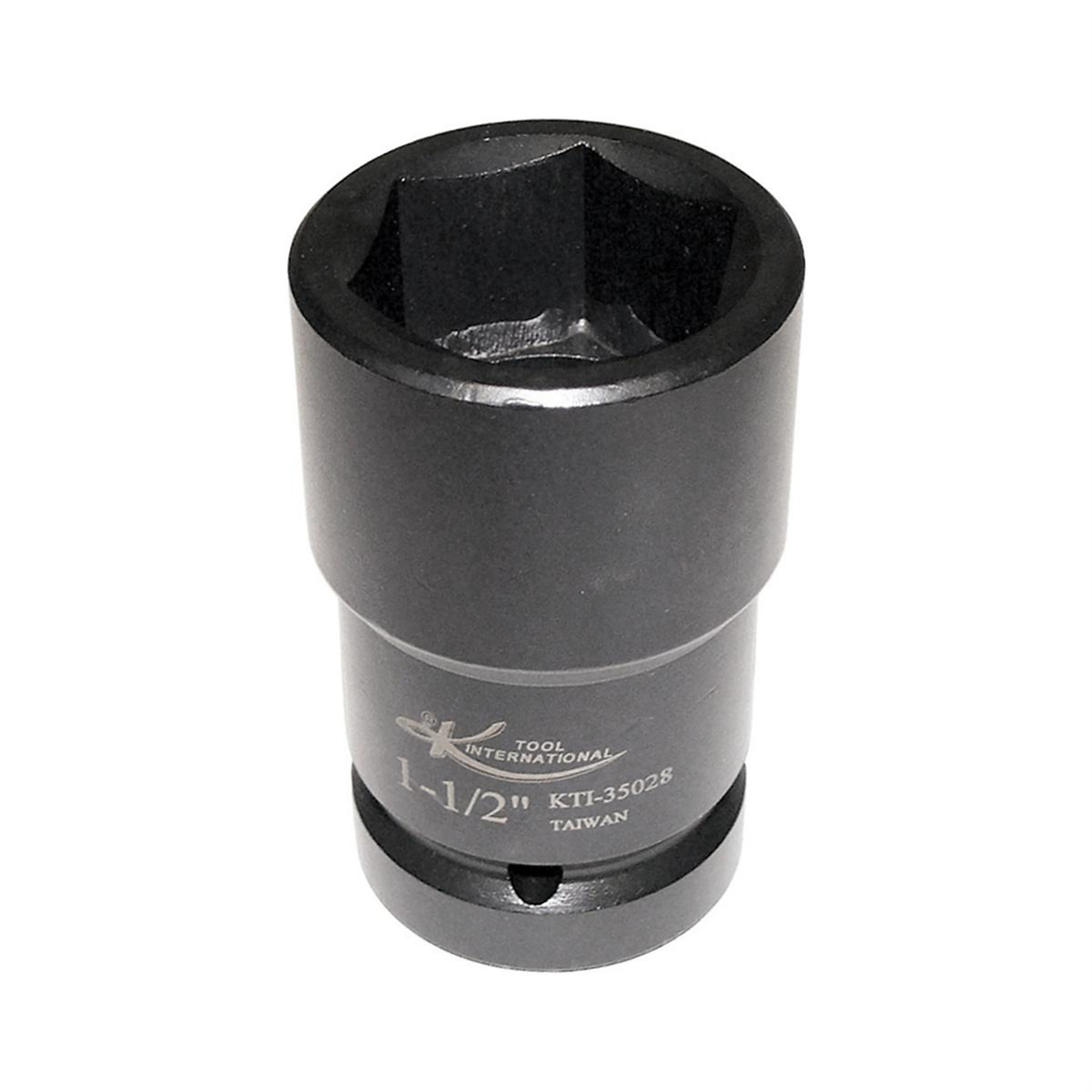 K Tool International 1in. Drive Socket — 1 1/2in. x 13/16in., Chrome-Moly Steel, Model# KTI35028