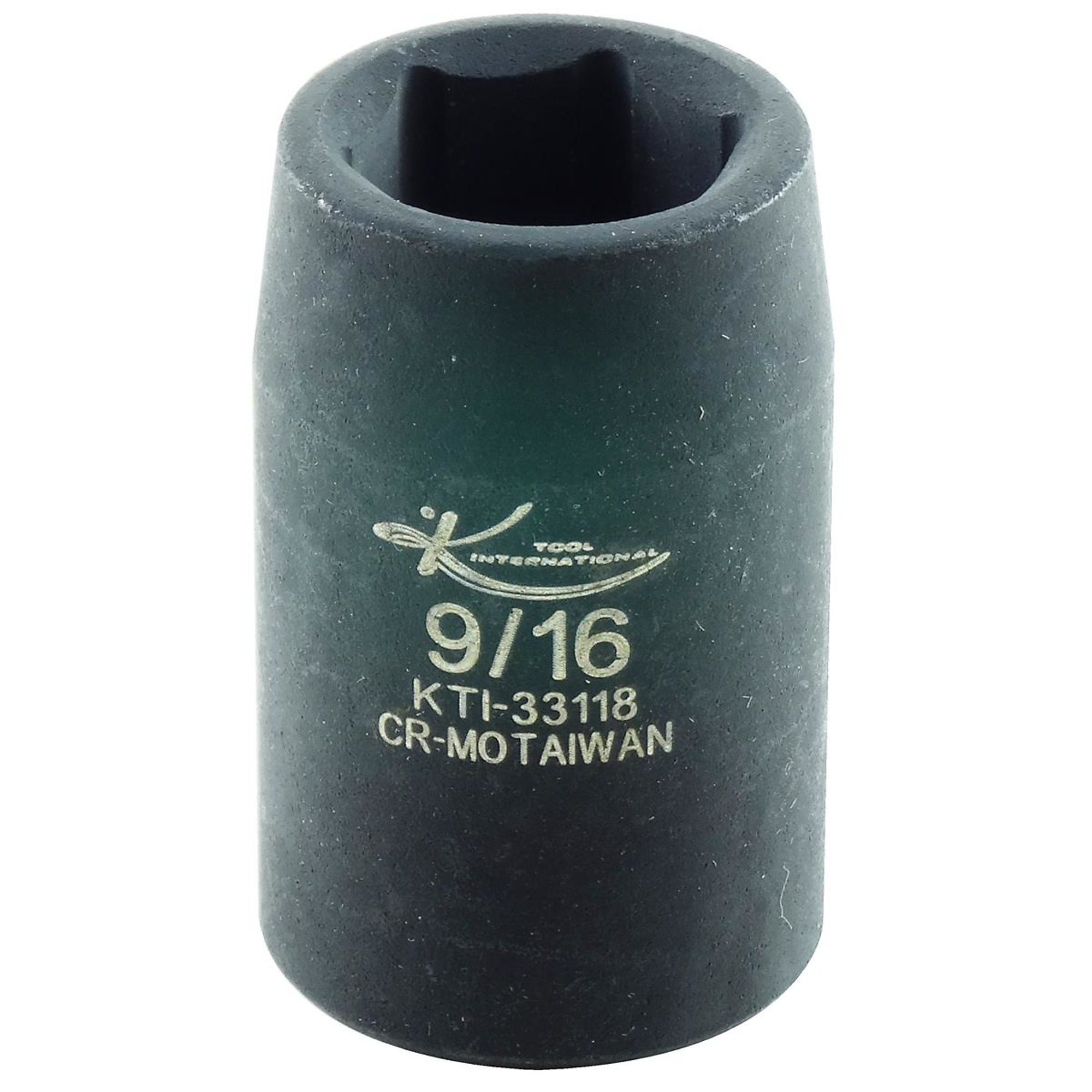 K Tool International 9/16in. 6-Point Impact Socket — 1/2in. Drive, Chrome-Moly Steel, Model# KTI33118