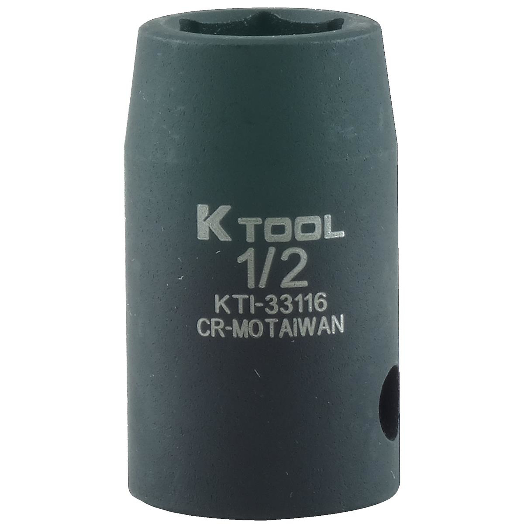 K Tool International 1/2in. Drive Impact Socket — 1/2in., 6-Point, Chrome-Moly Steel, Model# KTI33116